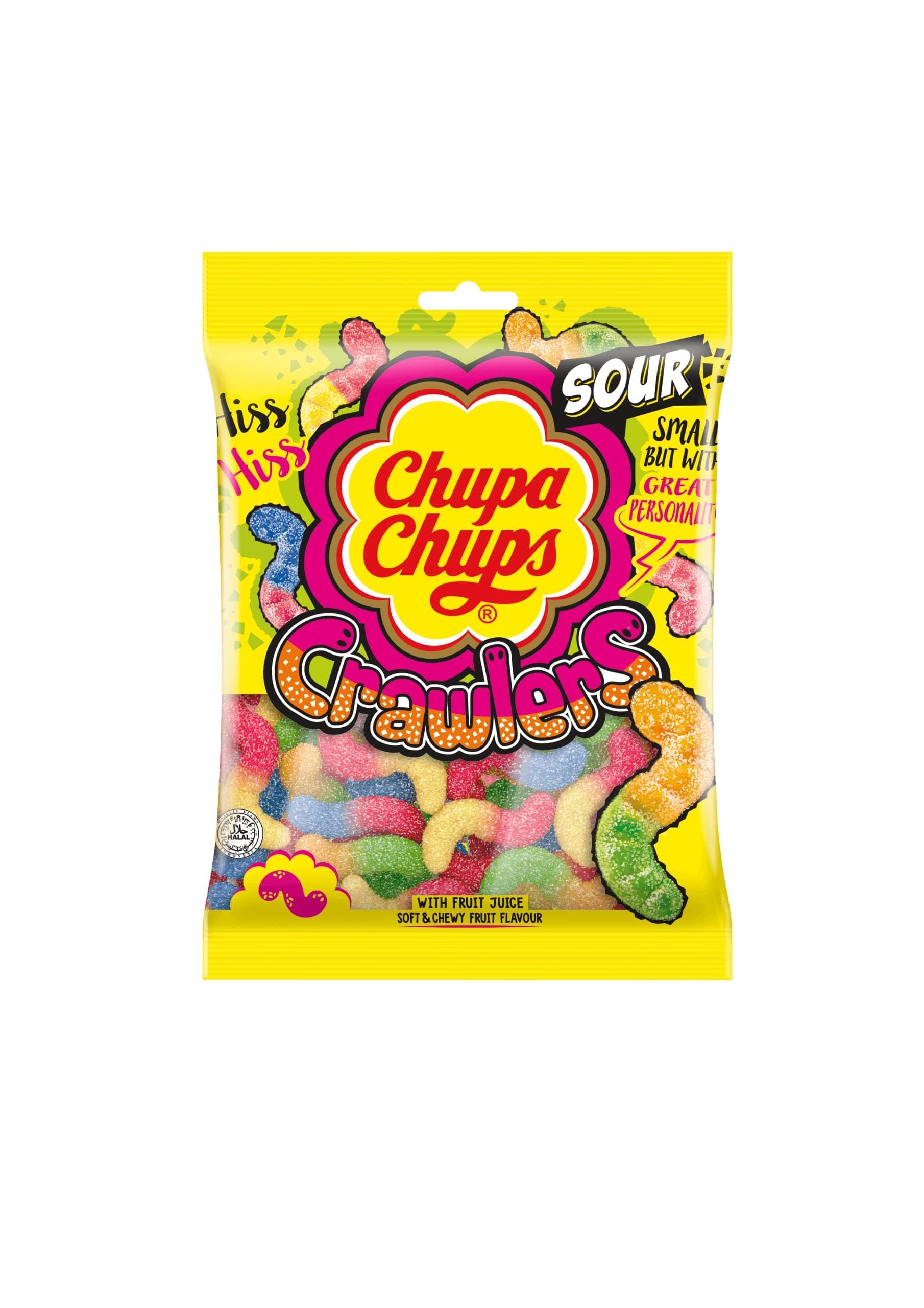 Chupa Chups Crawlers Jelly Candy, 90 Bag