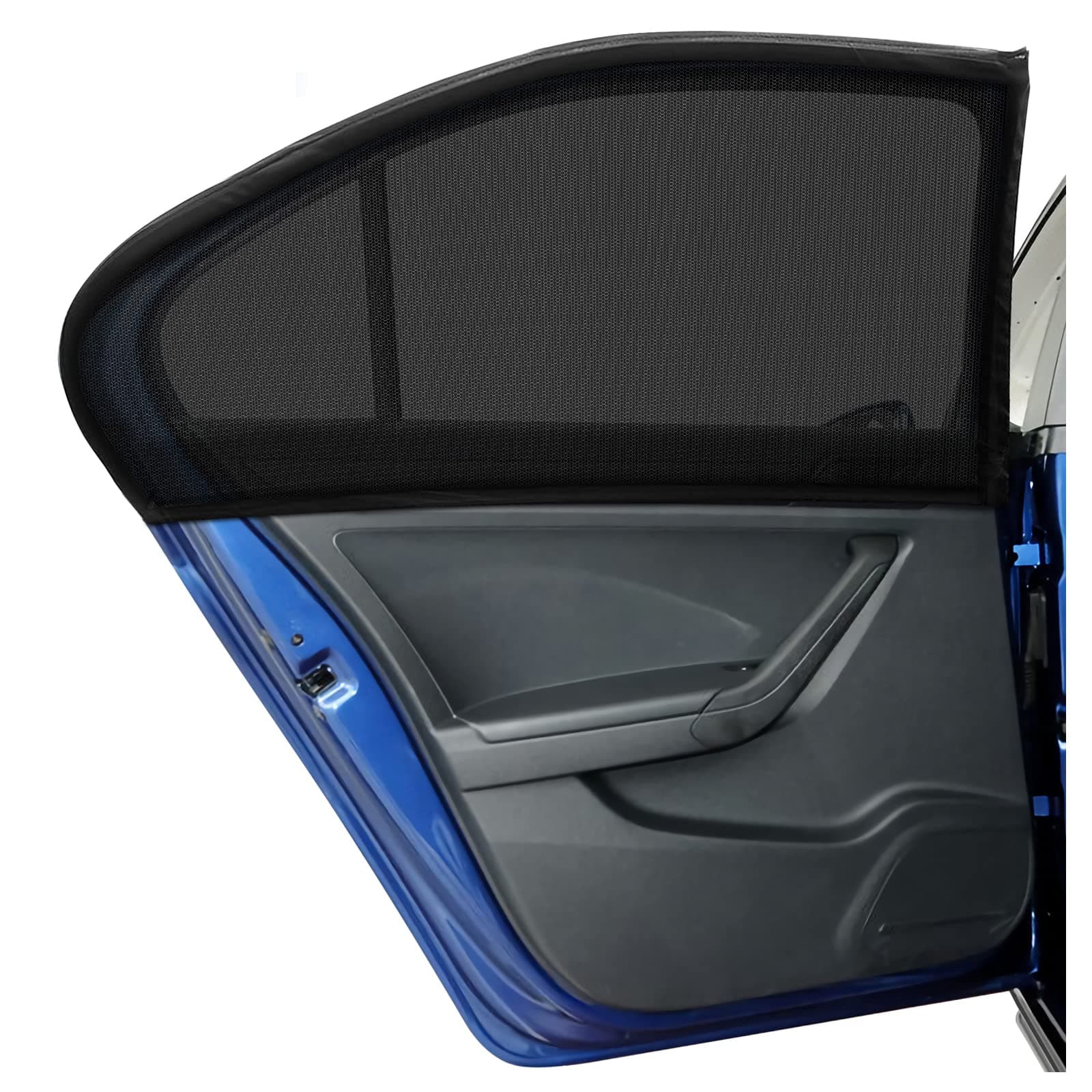 DIZA100 Car Side Window Sun Shade 2Pack, Sun Shade Blocking Mosquito Net, Protection for Kids/Baby/Adults/Pets - 42"x20" Fits All 98% Cars