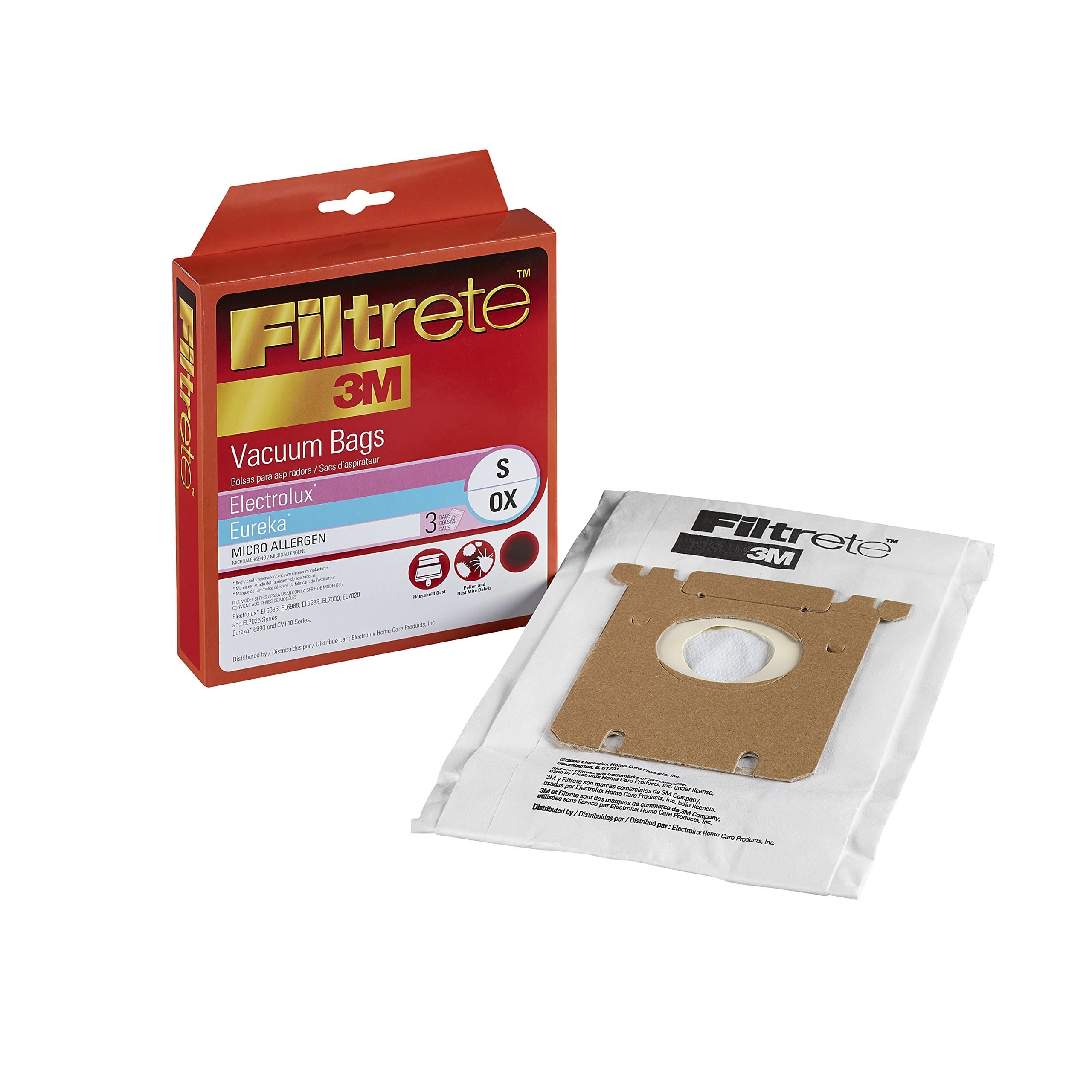 3MFiltrete Electrolux/Eureka S/OX Micro Allergen Vacuum Bag