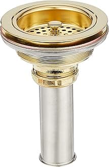 KohlerK-8801-PB Duostrainer Sink Strainer, Vibrant Polished Brass