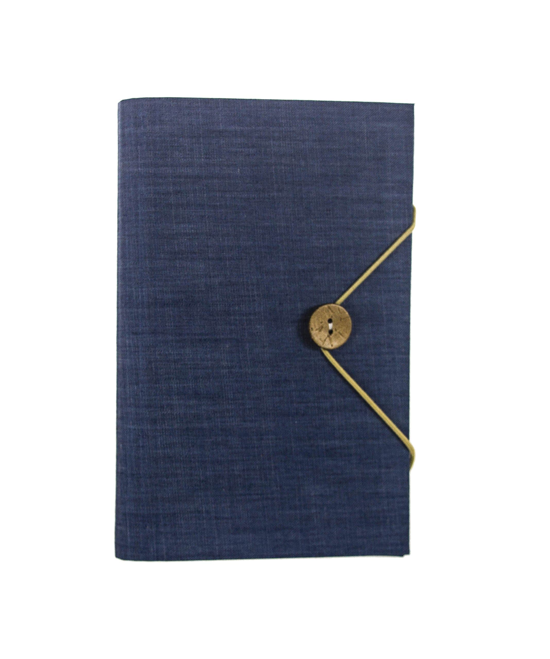 UNIQUE HMLN Planner A6 Journal Refillable Handmade Diary Loose-leaf Notebook Gift for Men Women (Blue)