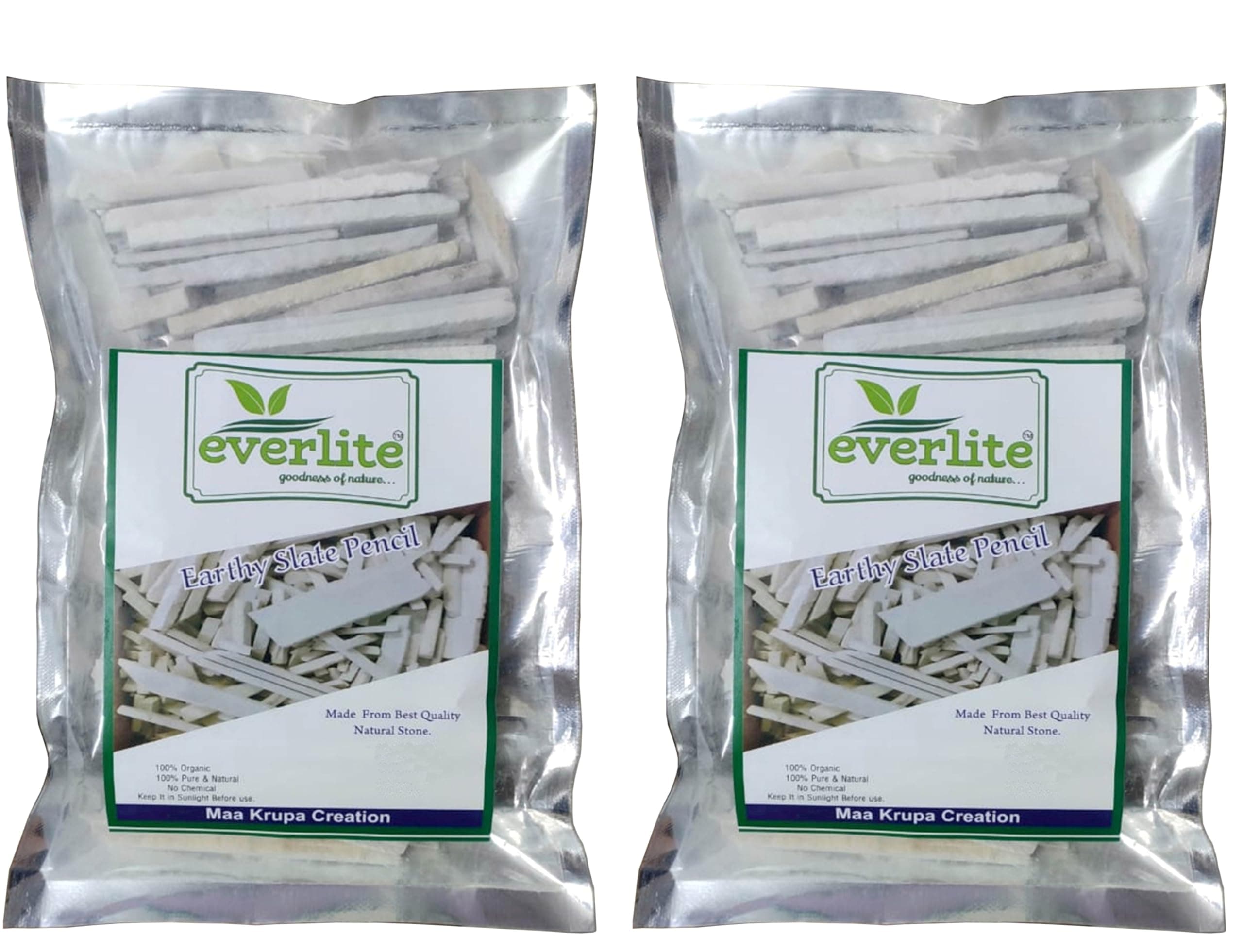 EVERLITE Natural Limestone slate pencils Makes Smooth, Easy Marks On A Chalkboard Great For A Classroom | Office | Home ((1000GM))