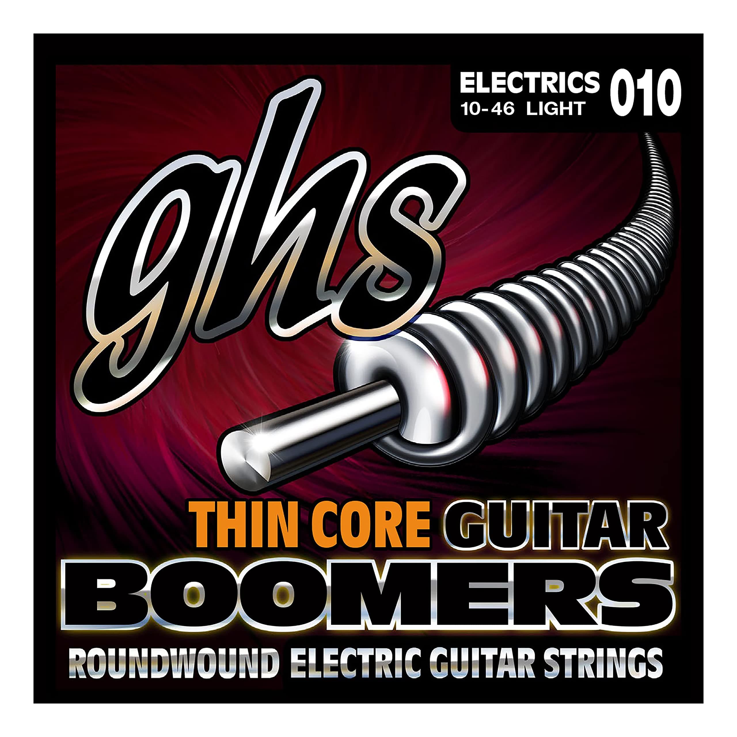 GHS Strings TC-GBL TC-GBXL Thin Core Boomers, Nickel-Plated Electric Guitar Strings, Extra Light (.009-.042)