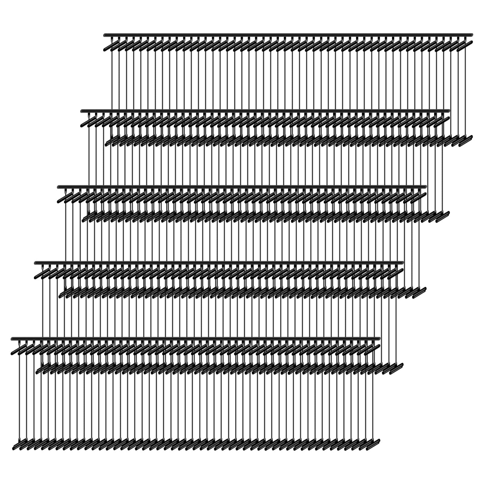 5000 Pieces Standard Tagging Fasteners Standard Tag Pins Plastic Regular Garment Clothing Price Tag Label Standard Tagging Barbs (Black, 1 Inch)