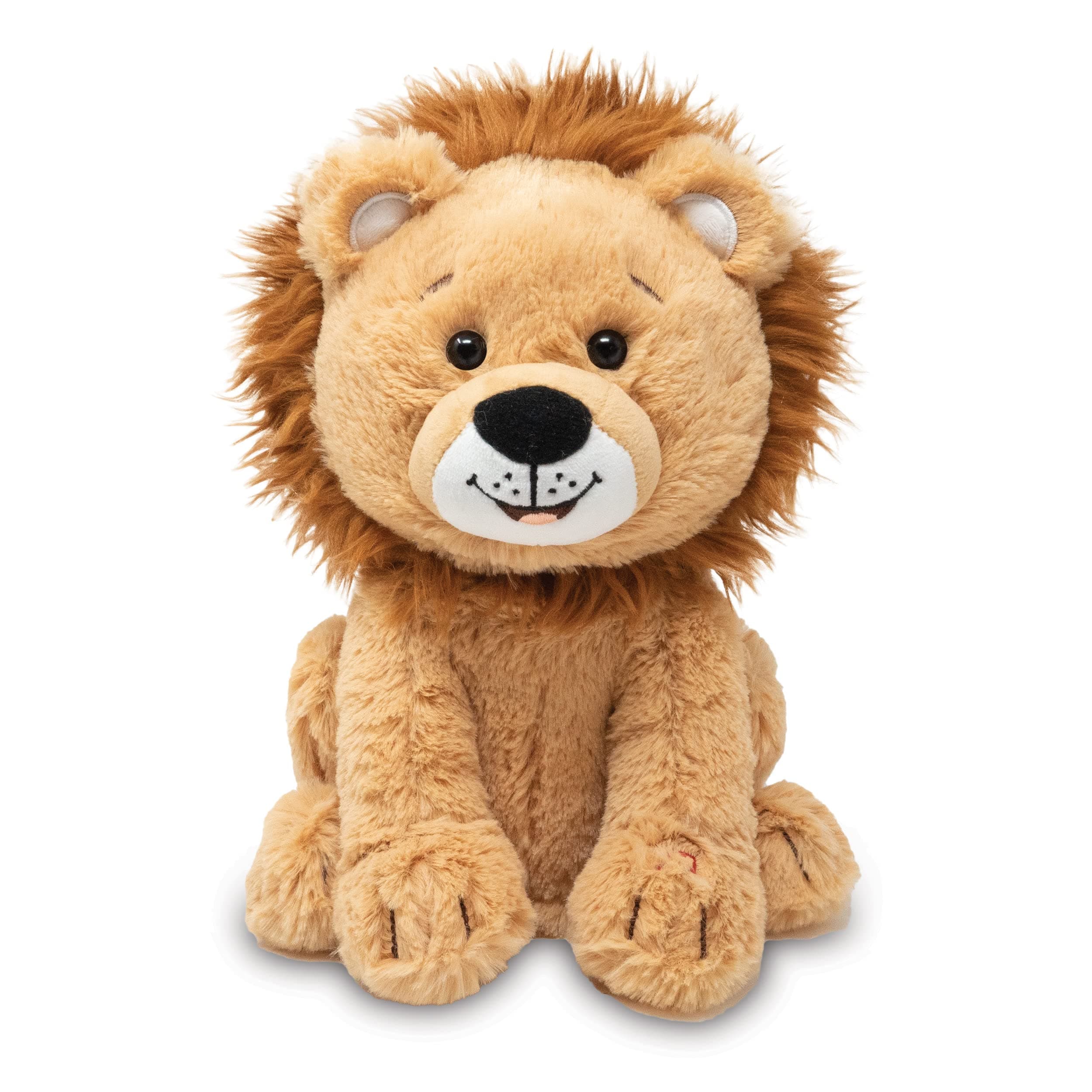 Cuddle Barn - Lucas The Lion | Soft Cuddly Interactive Animal Stuffed Lion | Twirls Around to Wild Thing | Animated Plush Toy, 10 inches