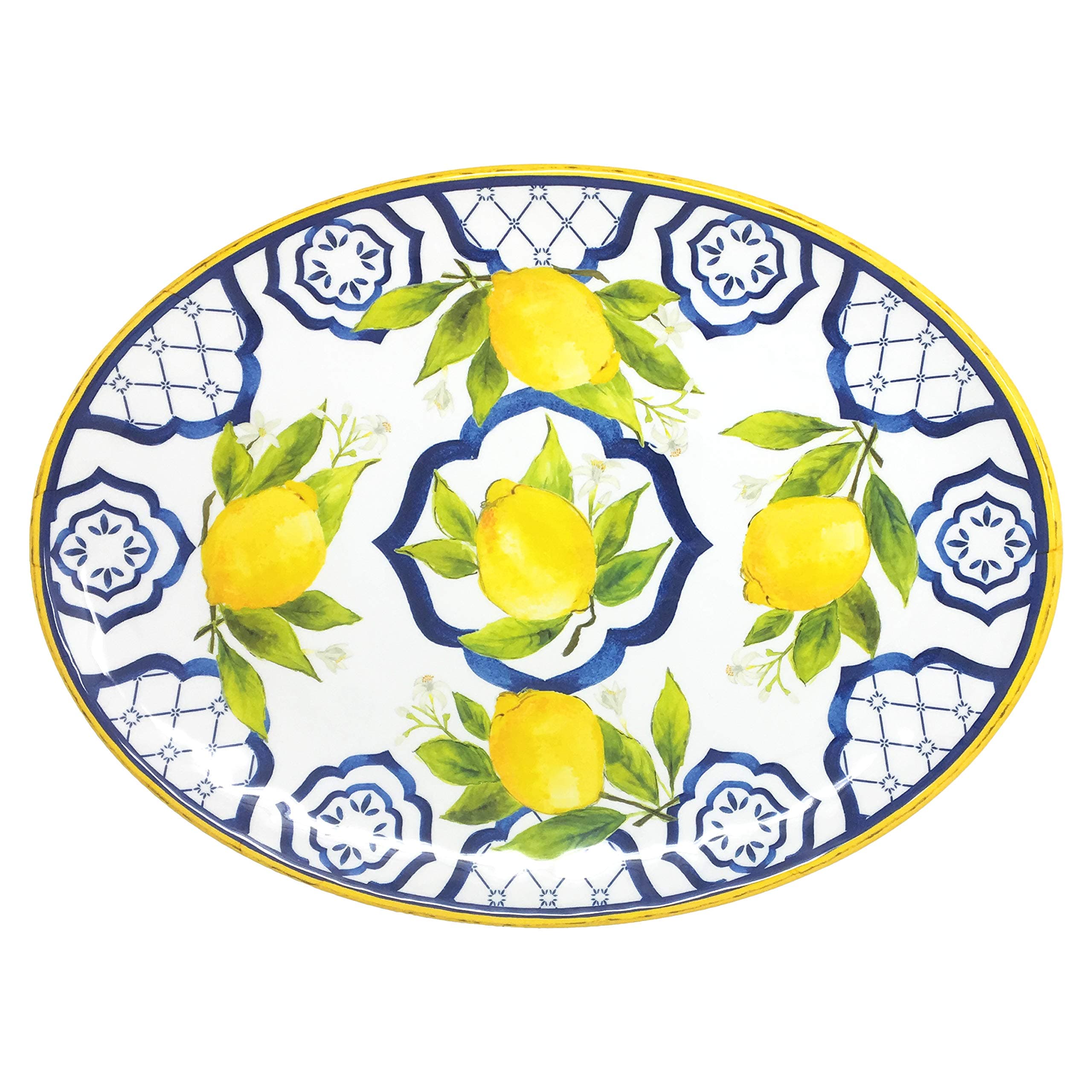 Melamine Oval Serving Platter 16 inch, Palermo