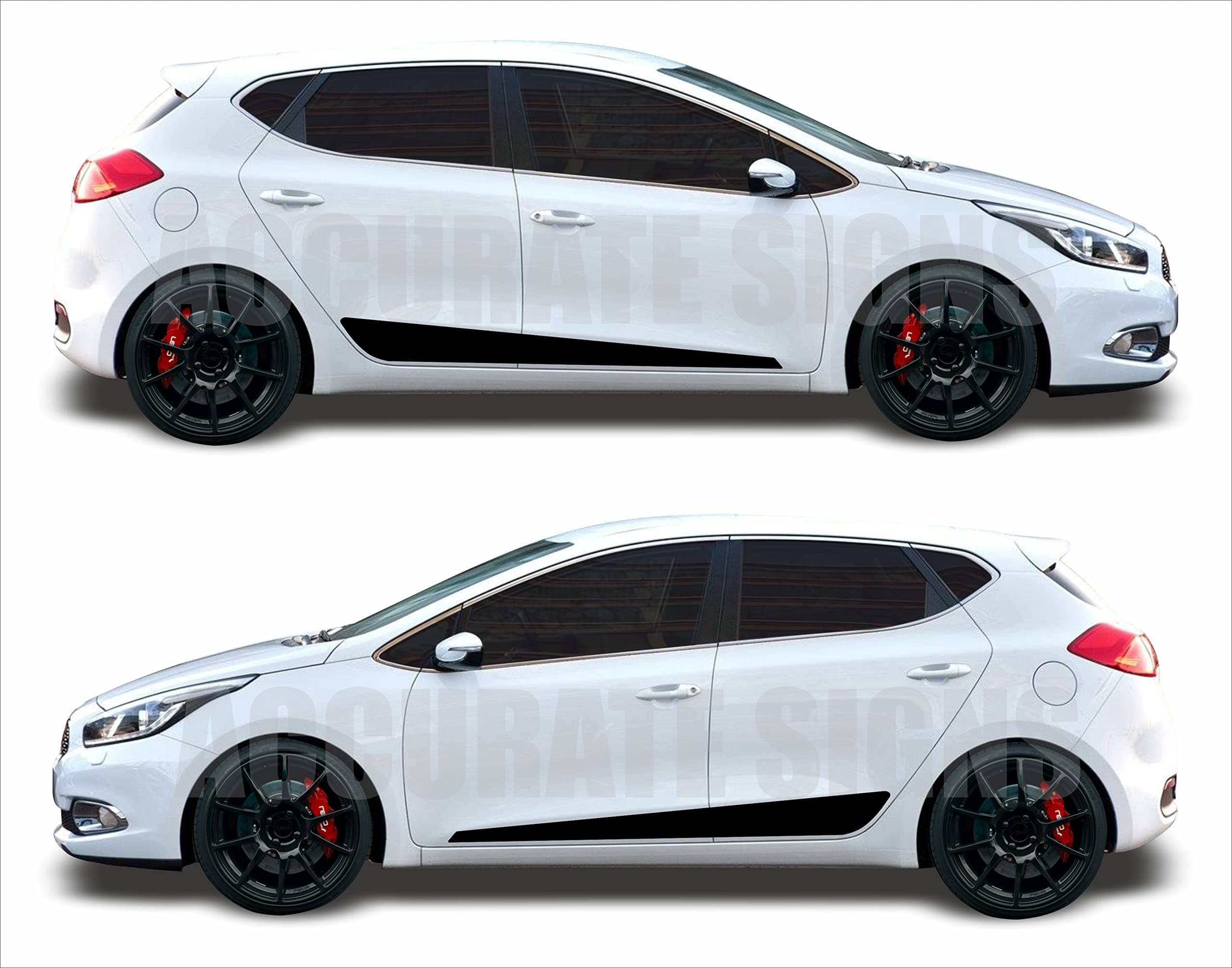 Stickers for Cee'd side stripes 5 door Graphics Decals Ceed