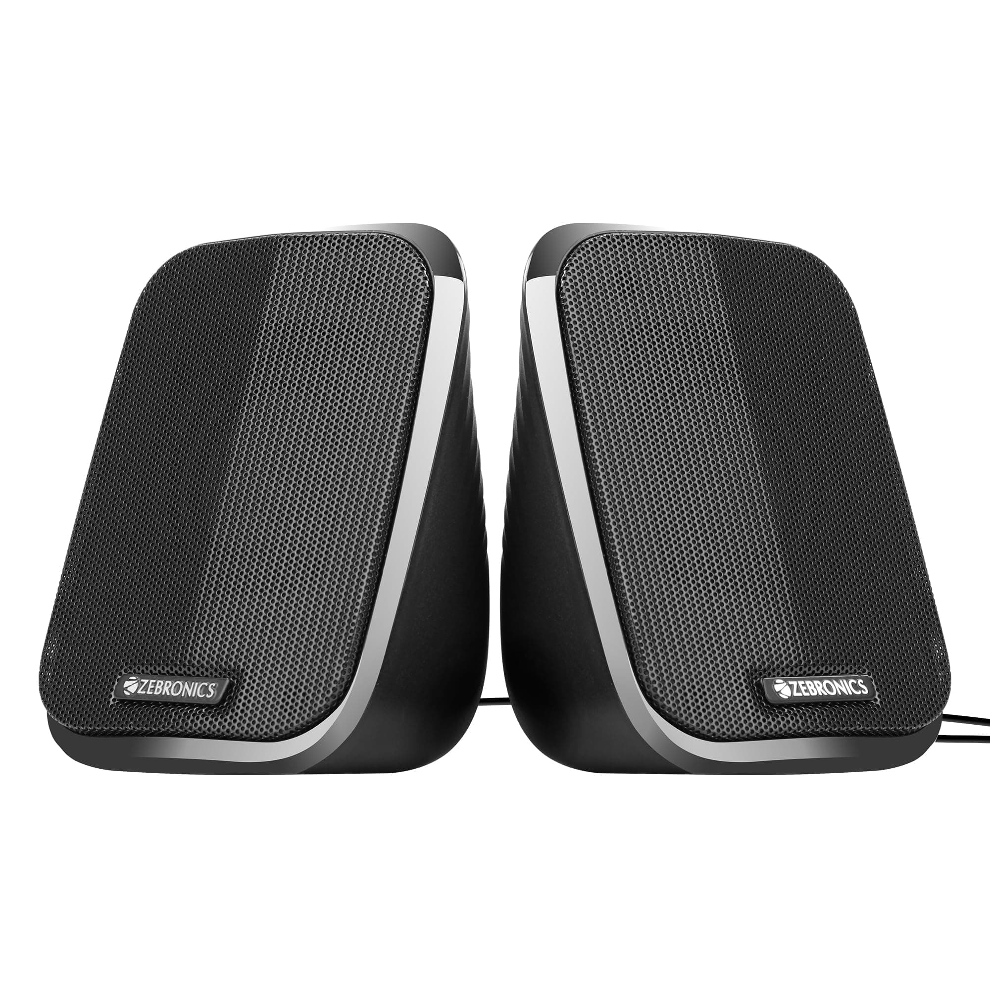 ZEBRONICS Fame, 2.0 USB Computer Speakers, 5 Watts, USB Powered, AUX, Volume Control Pod for PC, Laptops, Desktop