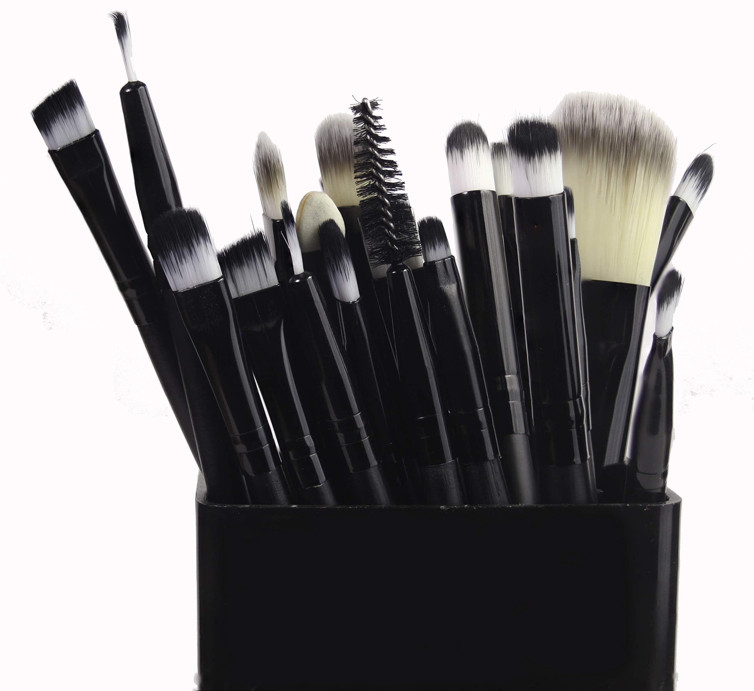 Premium Quality Professional Luxury Makeup Brushes Set 20 PCs Foundation Eyeshadow Flat-top Shadow Blooming Angle Top Eyeshadow Eyebrow Eyeshadow Sponge Eyeliner Ultra fine-Eyeliner Concealer Lip