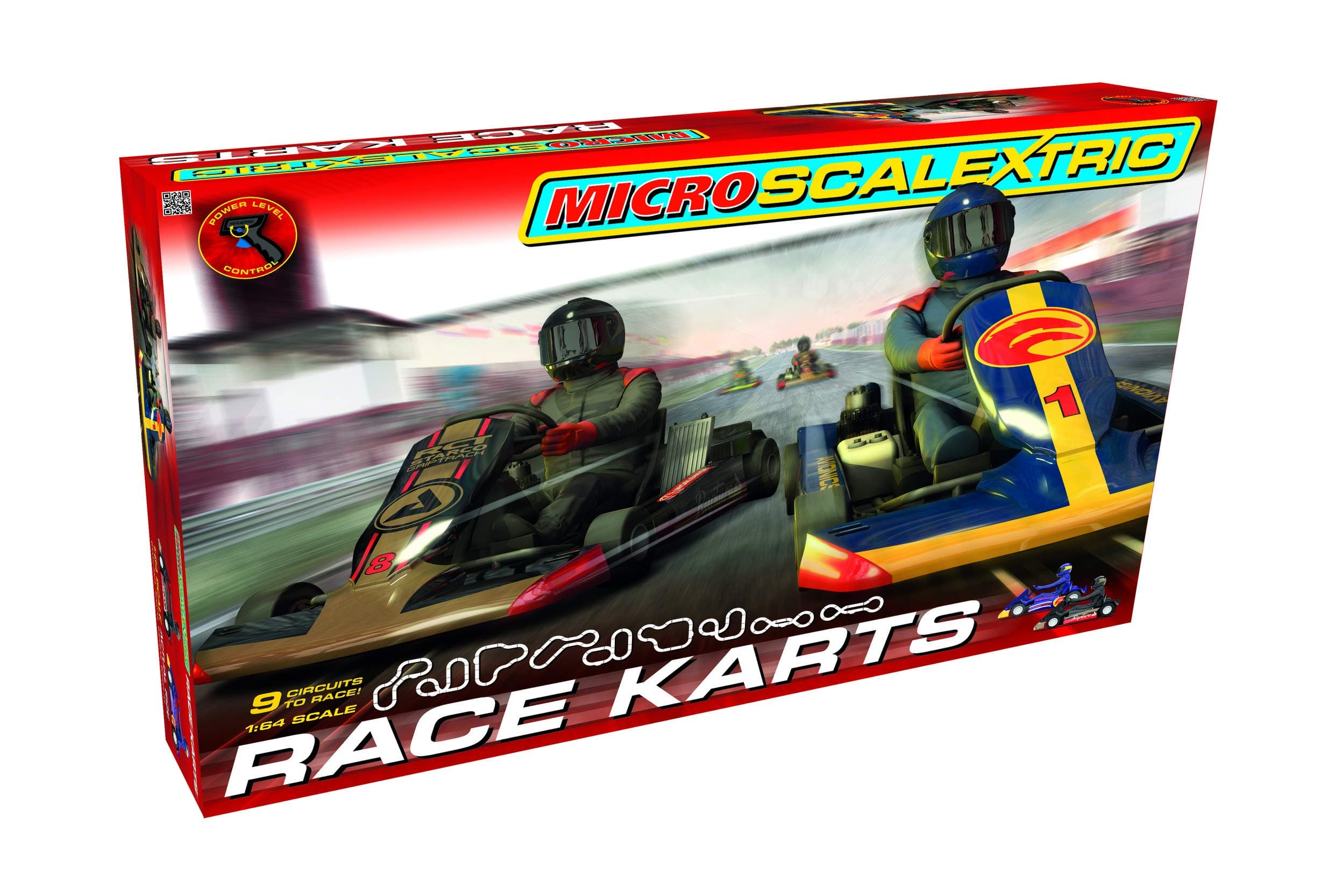 Scalextric Micro G1120 Karts 1:64 Scale Race Set
