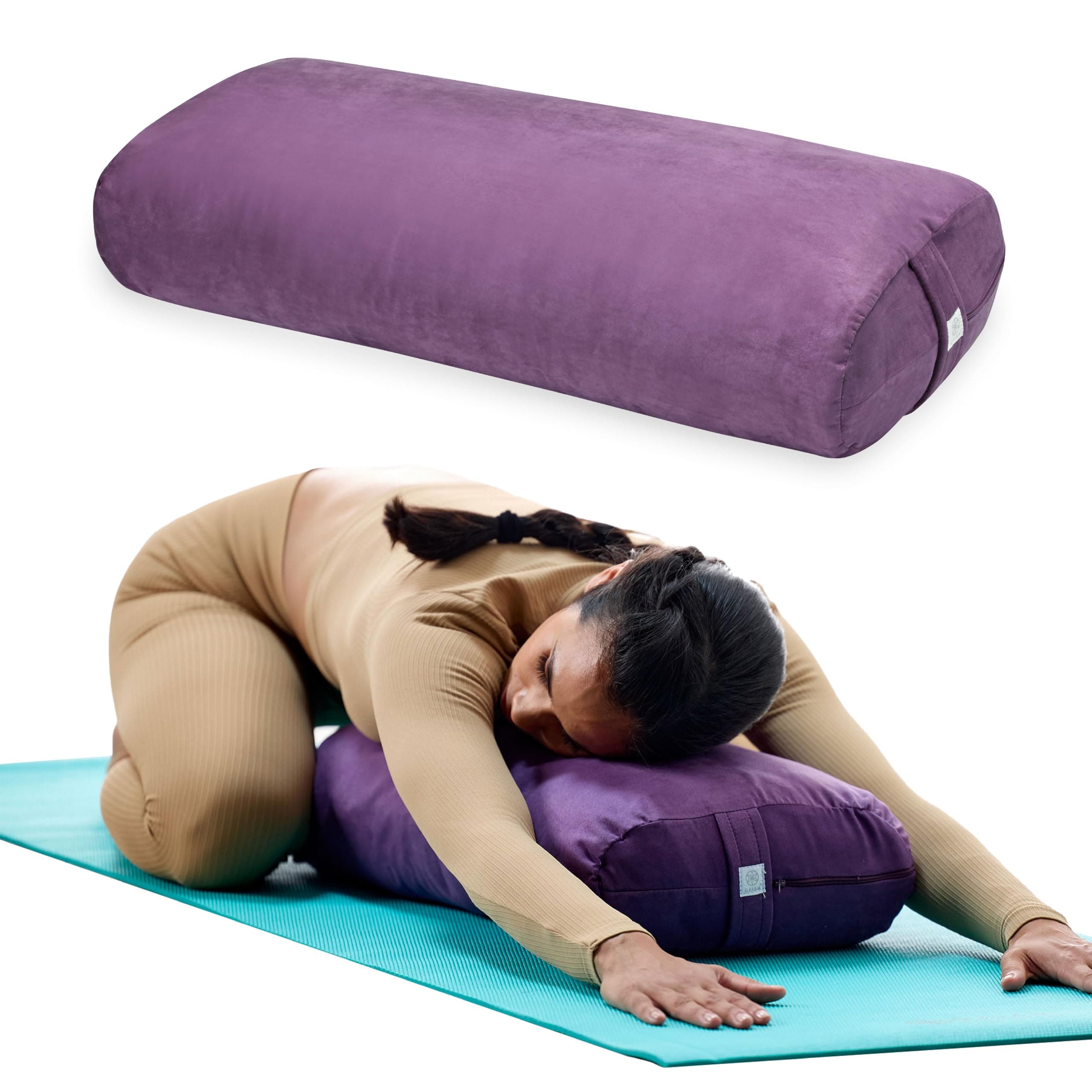 Gaiam Yoga Bolster Rectangular Meditation Pillow