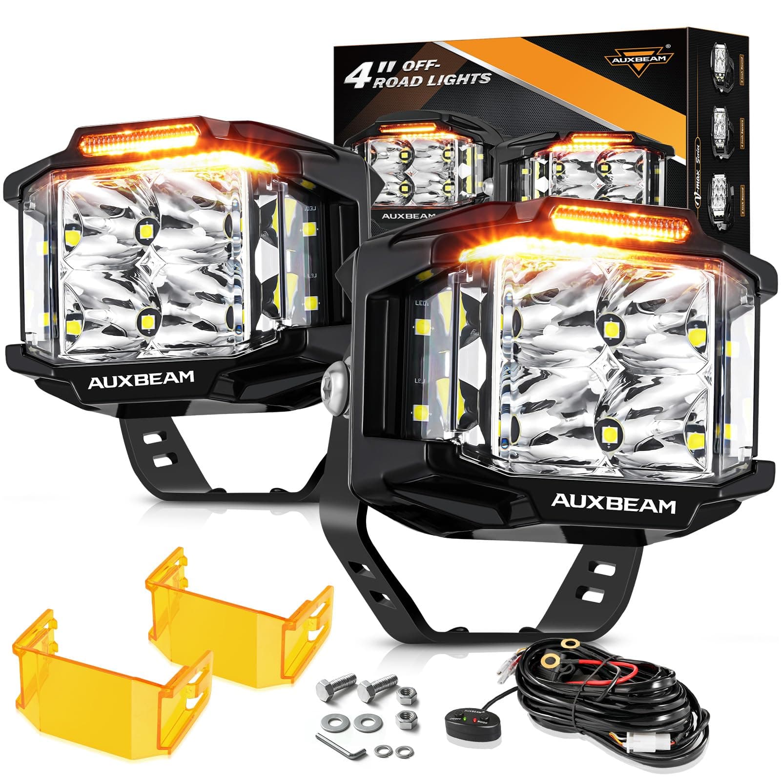 4in cube side shooter light