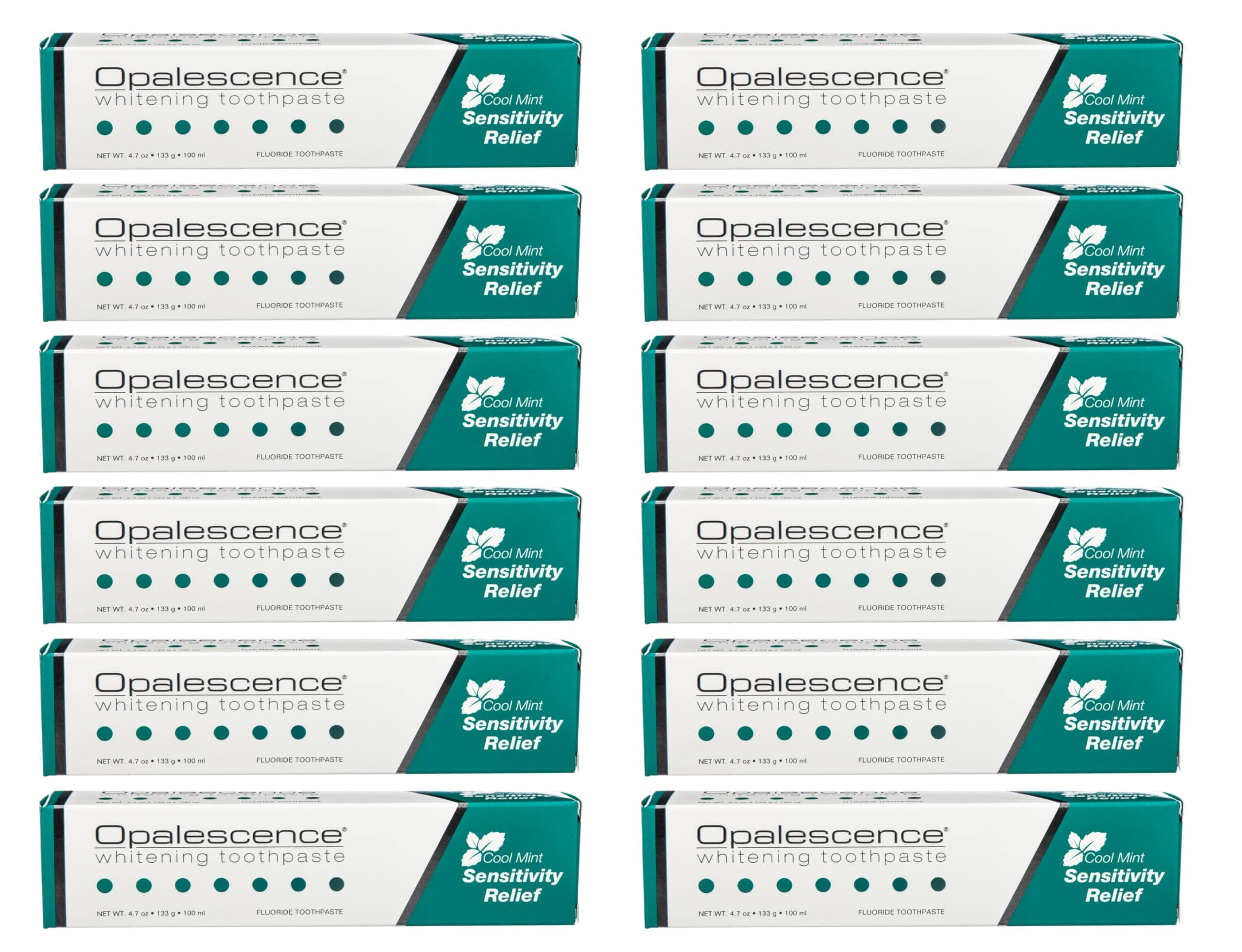 Opalescence Whitening Toothpaste, Sensitivity Relief, 12 Tubes, 4.7oz Each