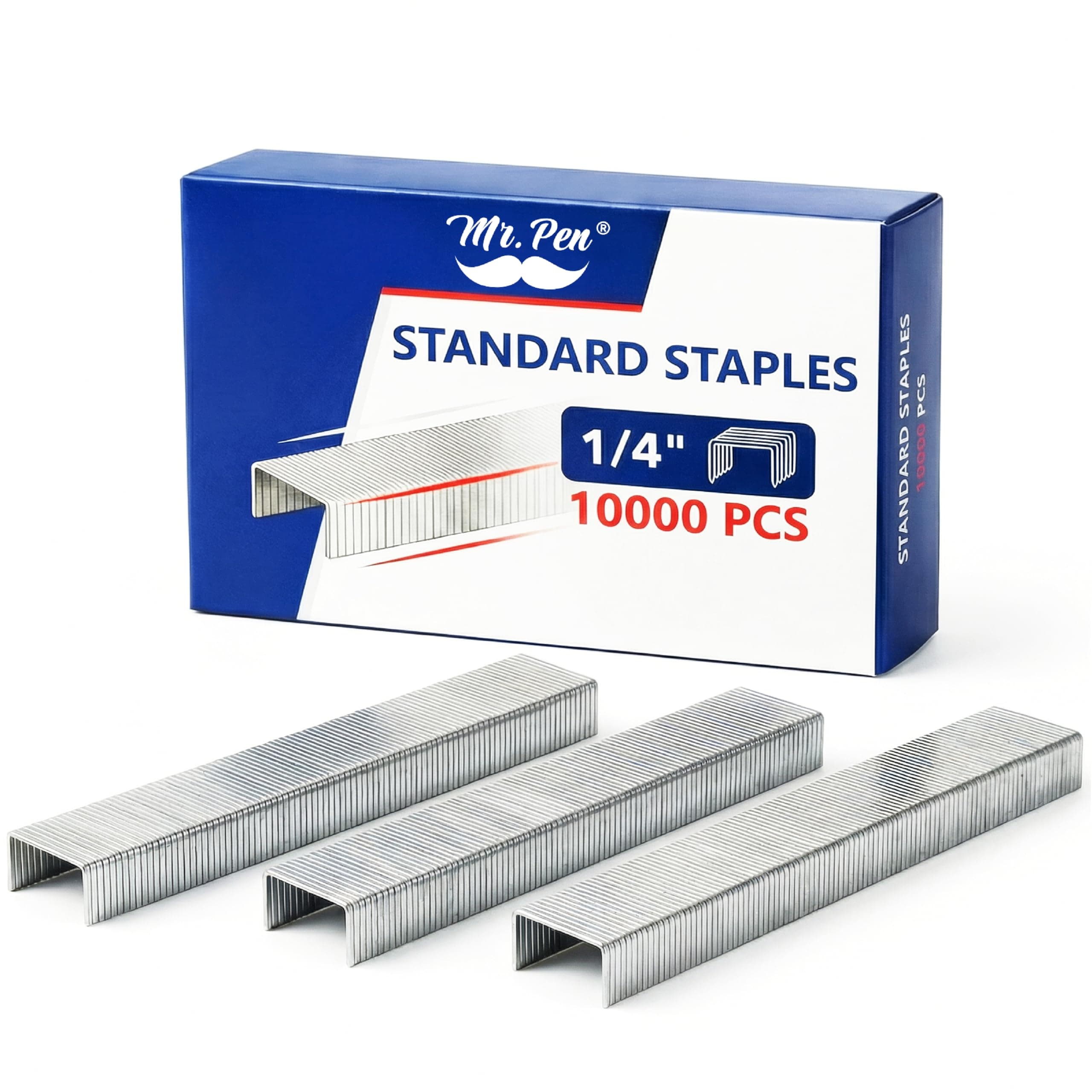 Mr. Pen- Staples for Staple Gun, 20 Sheets, 1/4 inch, 10000 Staples Bulk for Upholstery, Construction, Furniture