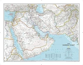 National Geographic Maps Division Middle East, laminated: Wall Countries & Regions