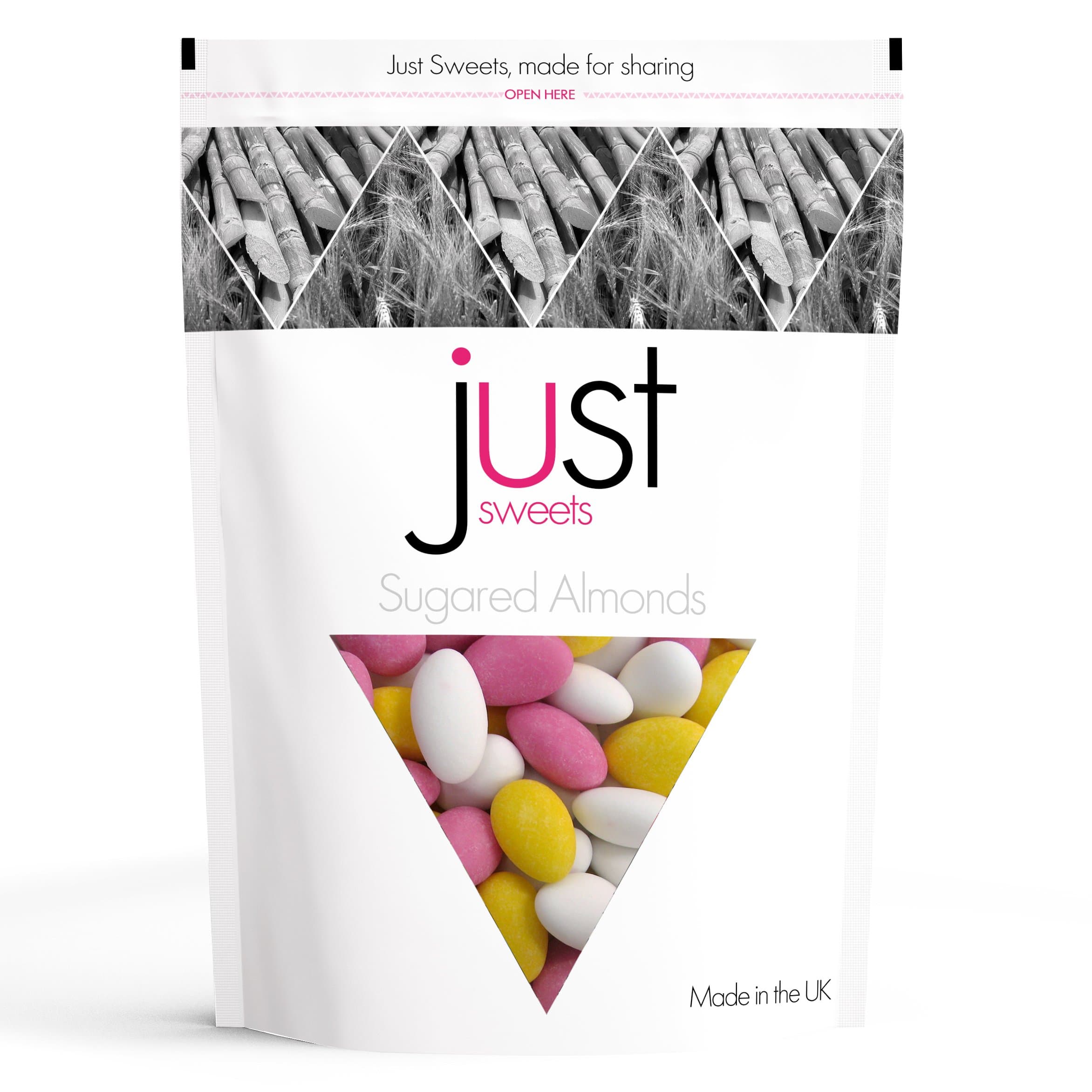 JUST SWEETS POUCH - Sugared Almonds by Just Sweets (Share Pouch with One and Half Old Fashioned Pounds of Sweets)