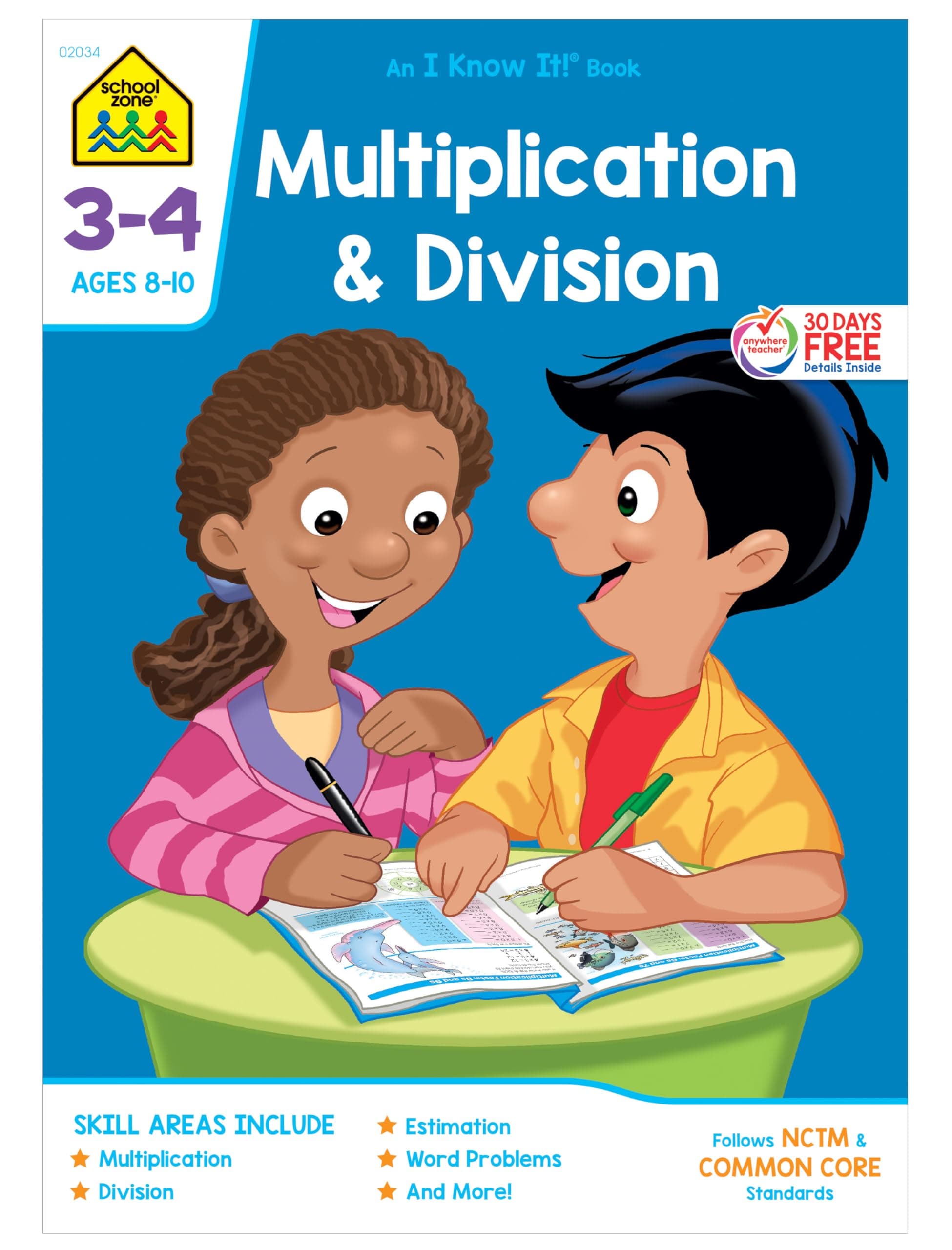 School Zone 3-4 Multiplication & Divisio (Grades 3-4)