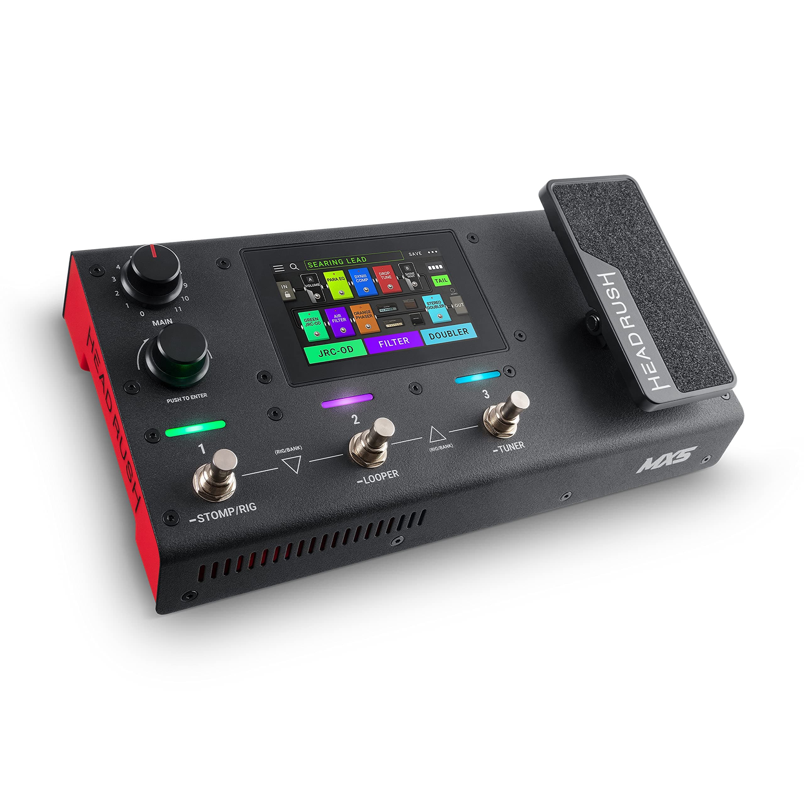 HeadRush Multi-Effect Guitar Compact Professional Processor with Expression Pedal, Touchscreen, USB Audio Interface MX5