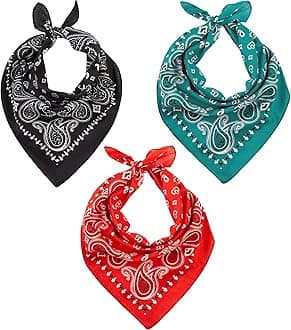 – Bandana Scarf for Men and Women - Premium Cotton Stylish & Versatile Paisley Bandanas - Perfect Neck and Head Wear for Summer, Winter and Sports