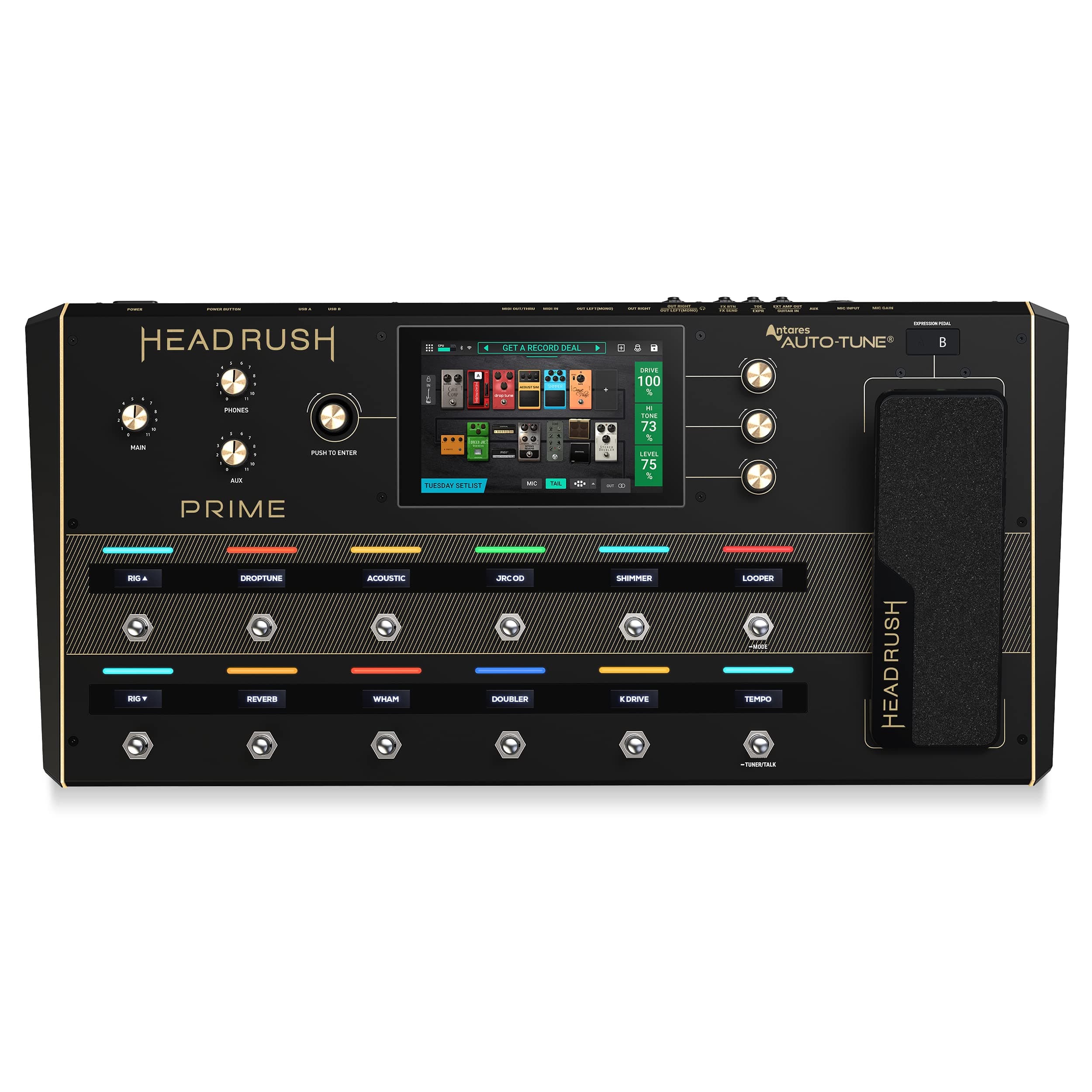 Prime - Guitar & Vocal Multi Effects Pedal & Amp Modeling Processor with Amp Cloner, Antares Auto-Tune, WiFi, Touchscreen, Looper & Bluetooth