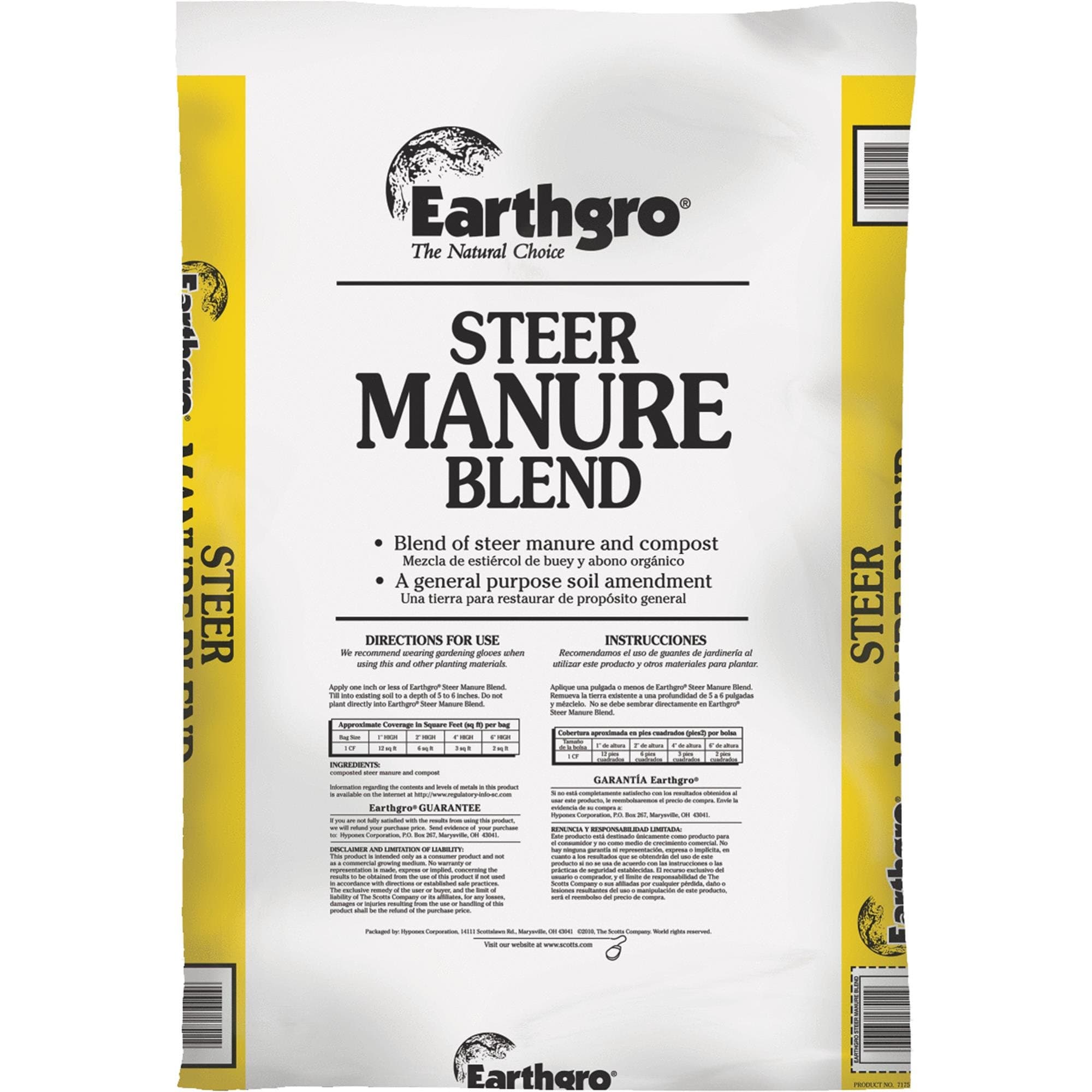 Organic Steer Compost and Manure 1 cu. ft.