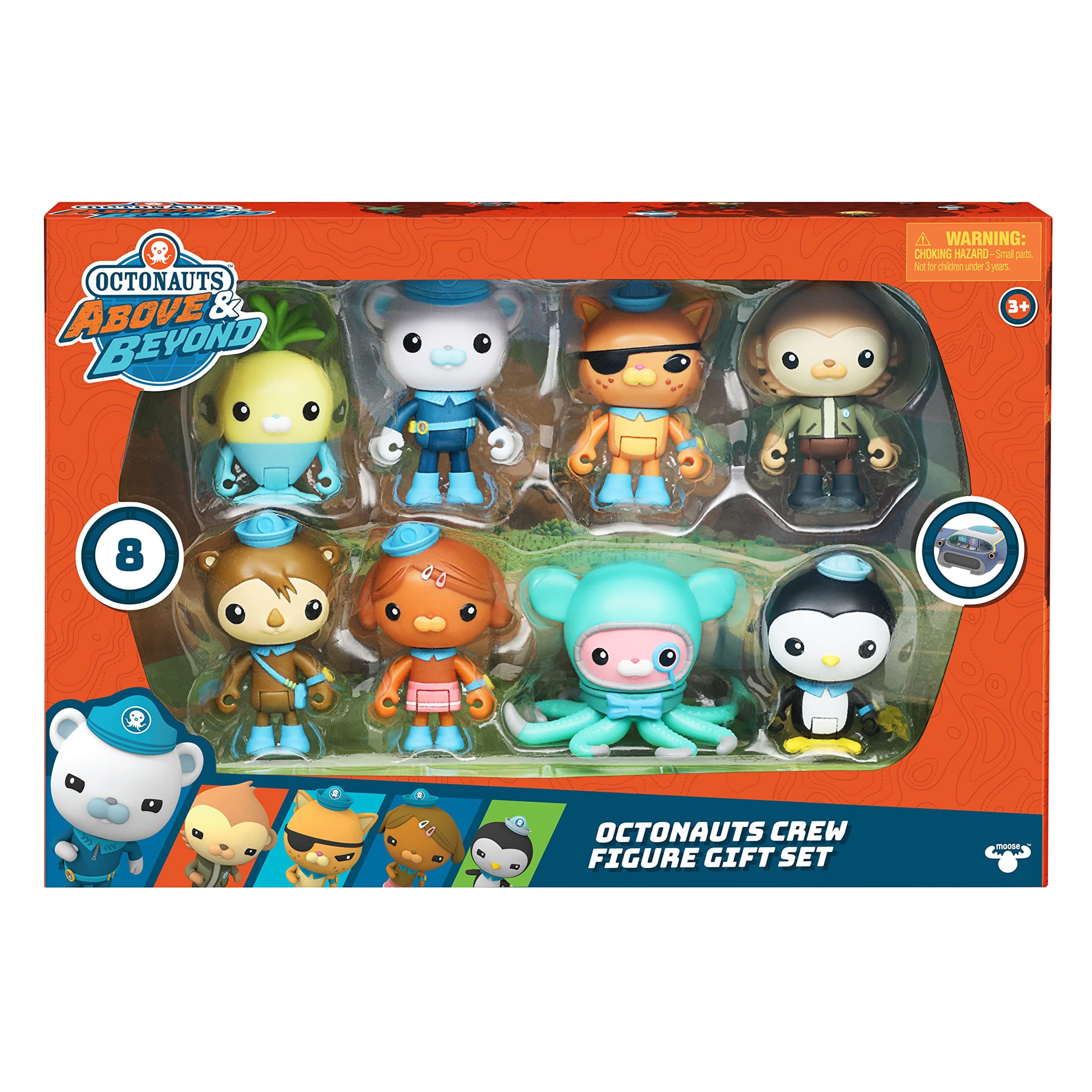 61104 Above & Beyond | Toy Figure 8 Pack | Includes The Whole Octo-Crew, Multicoloured