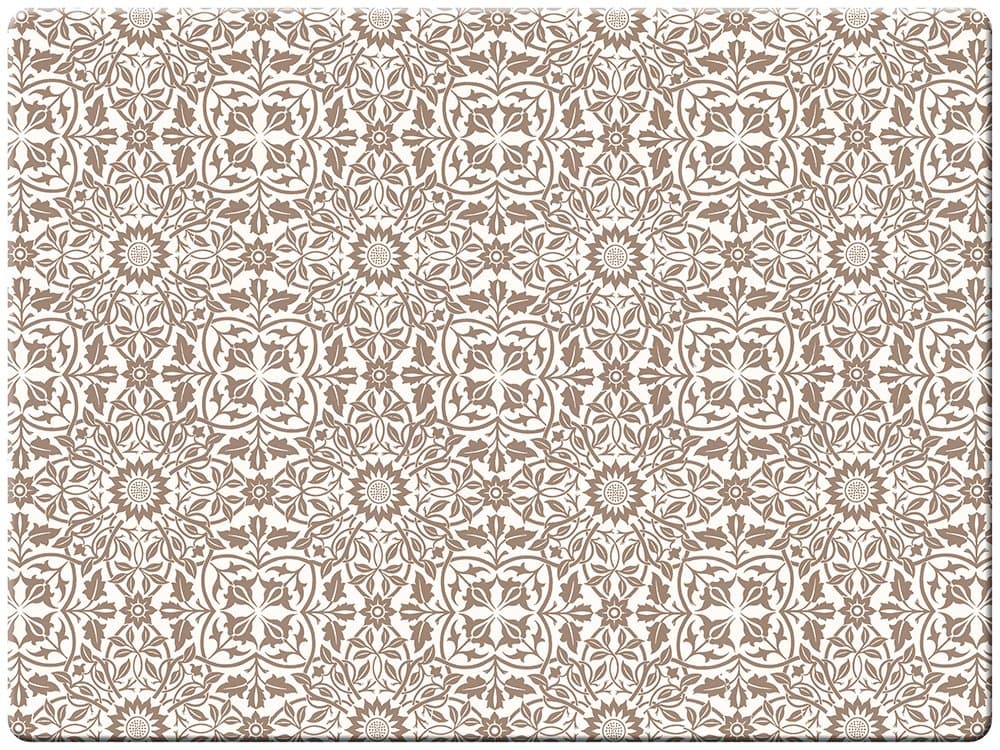 Hadley Table William Brown and White Hard Placemats SET OF 4