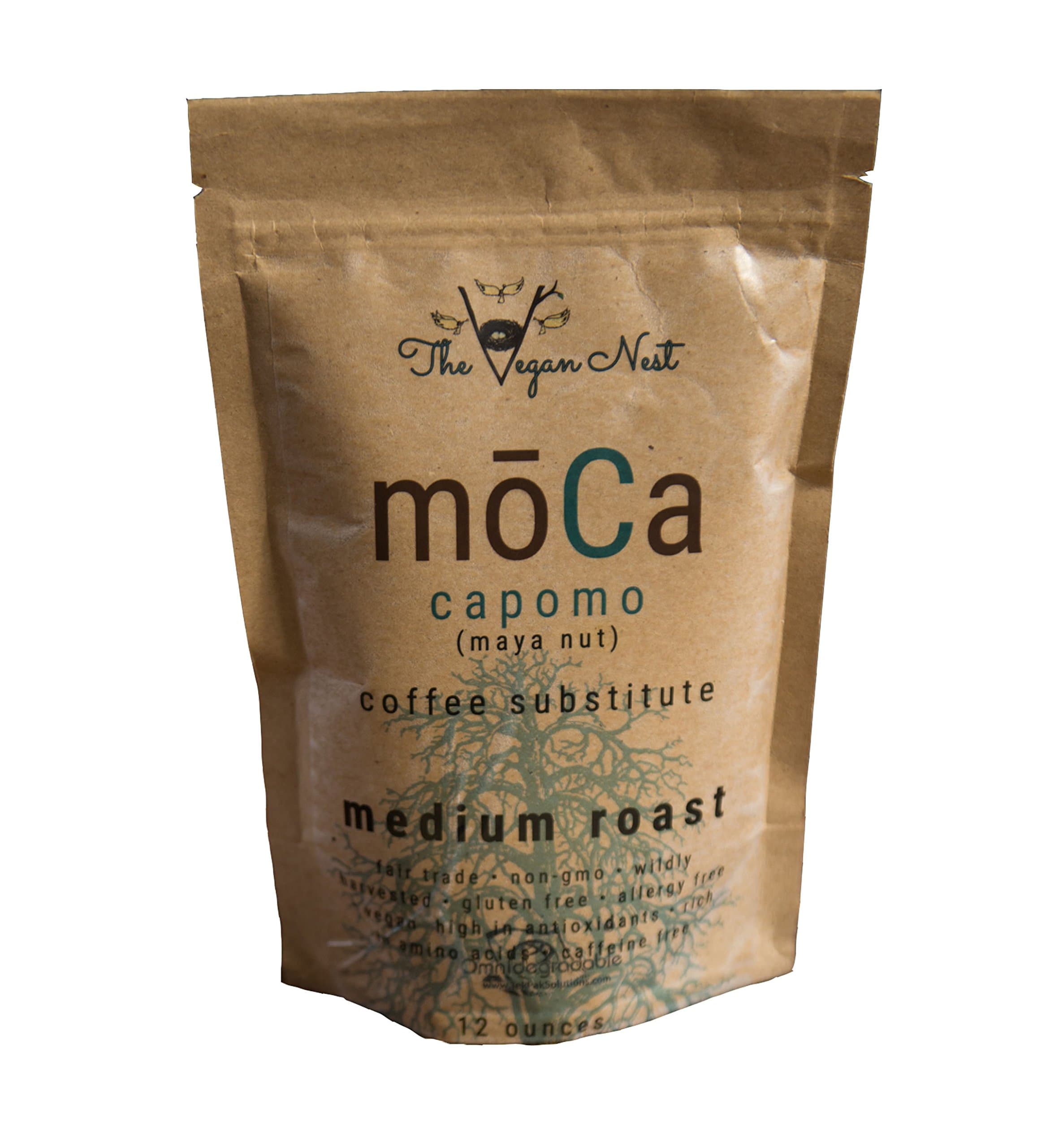 Capomo (Maya Nut/Maya Seed) moCa tastes LIKE coffee. NON GMO, NON Acidic, No Pesticides or Caffeine. Gluten, Allergy, Nut & Soy Free. Certified. Nutritious! Coffee Substitute ( 12 ounces) [Vergronix]