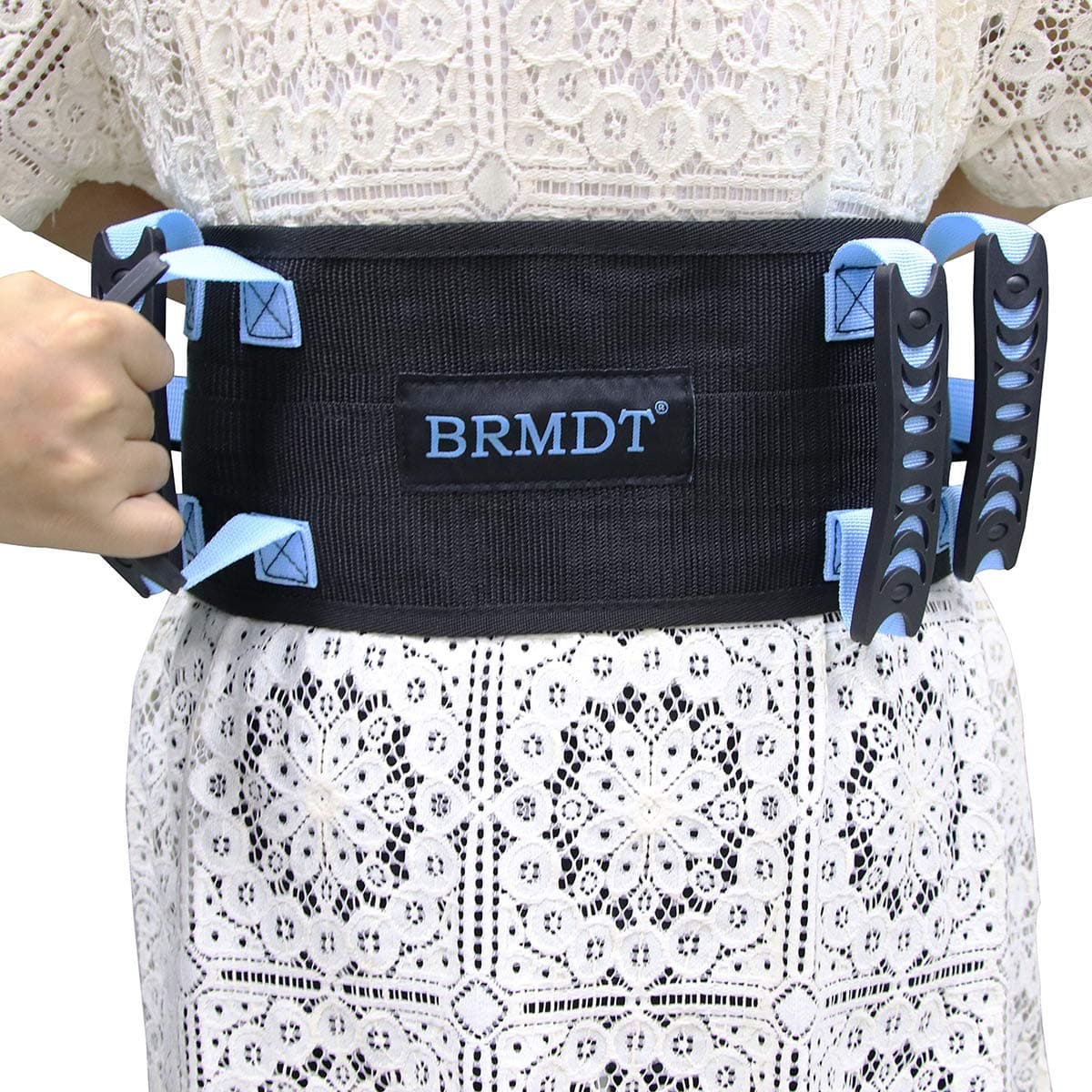 Gait Belts for Seniors with Handle, Adjustable Soft Gate Belt for Elderly and Patient, Durable Widen Assist-Lift Gait Belt Quick Release Design (31"-54")