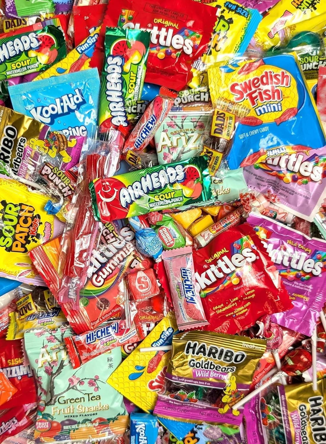 Candy Variety Pack - Assorted Candy Party Mix - 4 LB Bag - Sweets Assortment - Bulk Individually Wrapped - Pinata Candies - Mixed Candies - Queen Jax - Deluxe Mix
