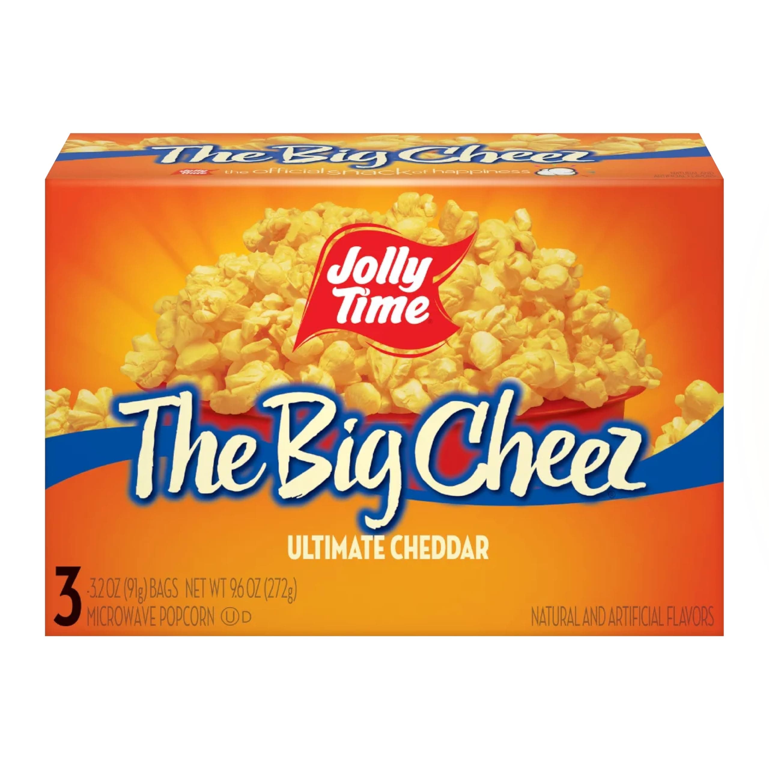the Big Cheez Cheddar Cheese Microwave Popcorn, 3-count Boxes (Pack of 3)
