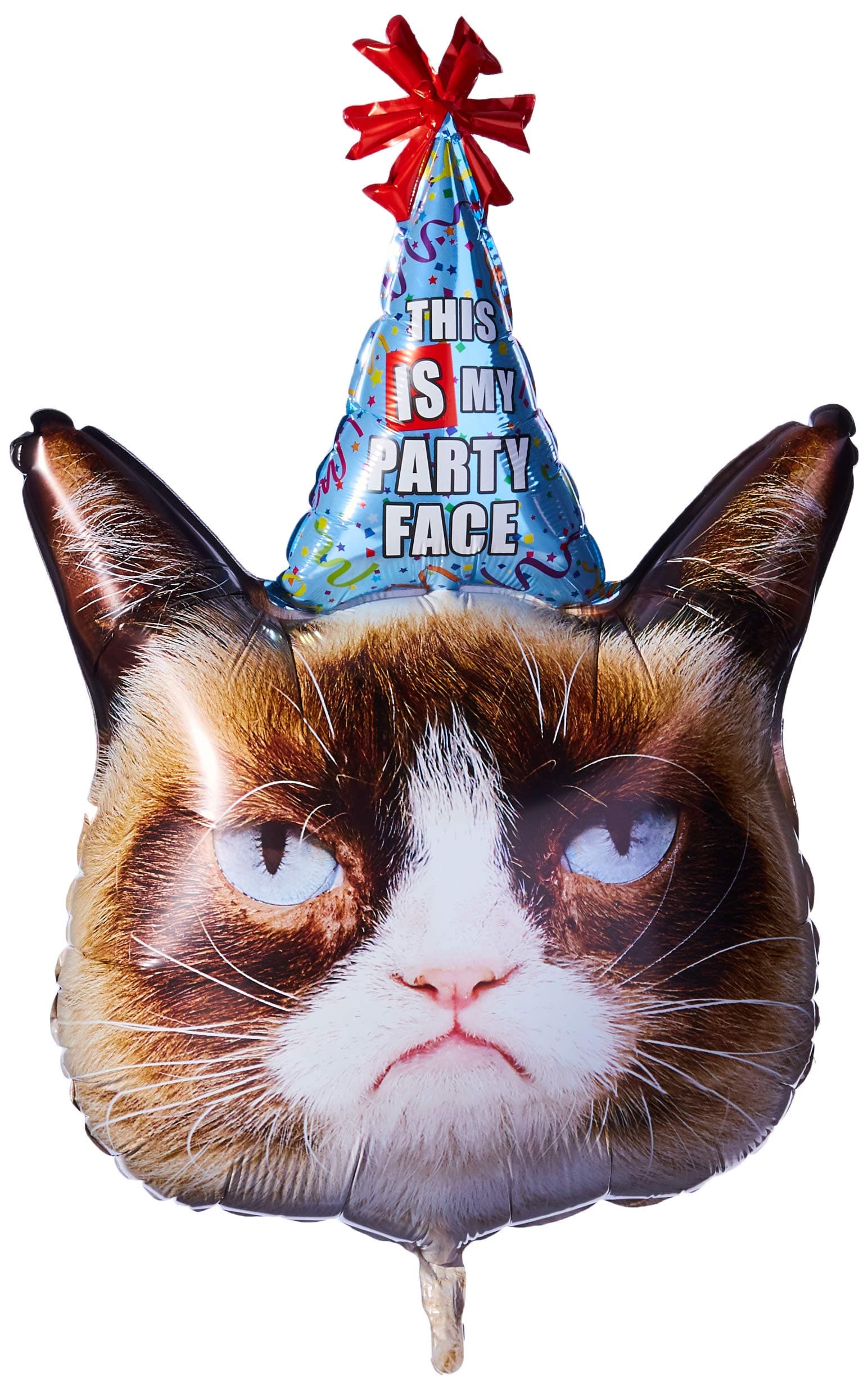 Betallic 35260P Grumpy CAT Party FACE, 36", Multicolored