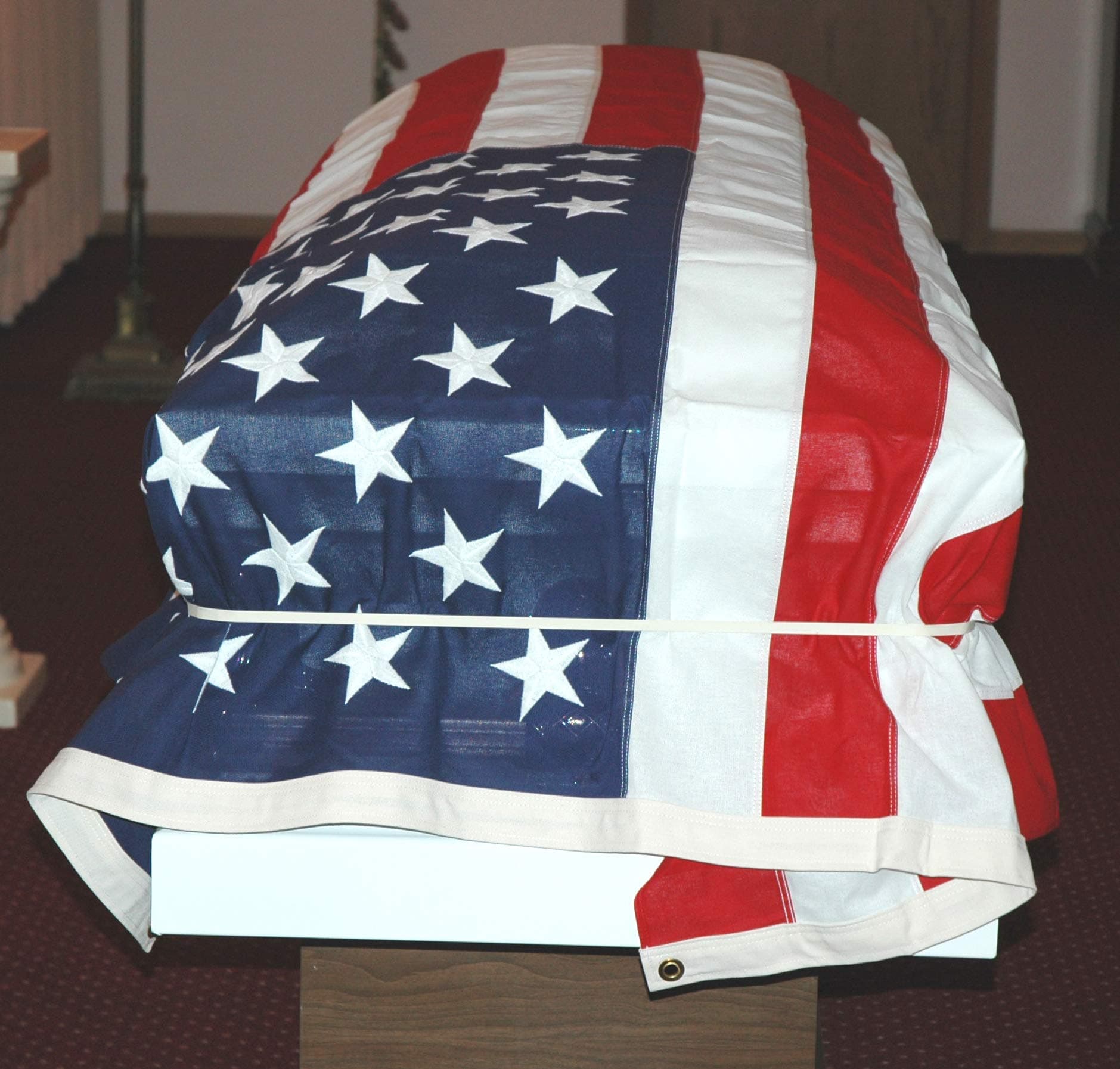 Generic Casket Flag Band 5 Pack (Off White, Rubber, 5 Count)