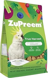 Zupreem Natural Avian Diet ,Food For Large Parrots 3Lb 1.4 Kg, 230357, 3 Lb/Large