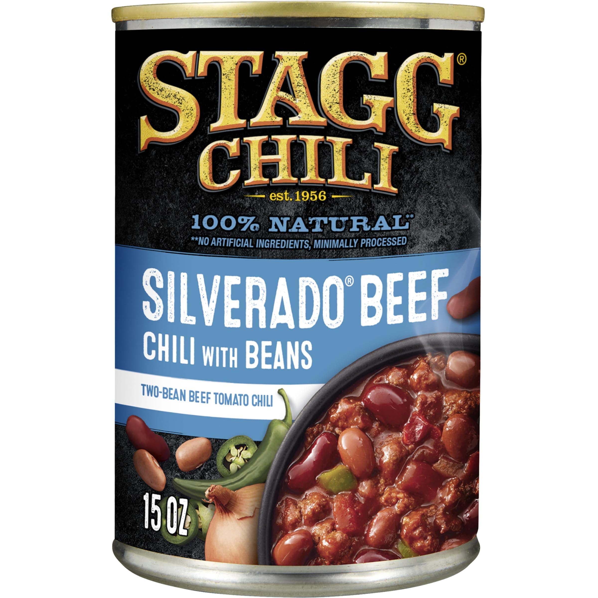 Silverado Beef Chili with Beans, 15 Ounce (Pack of 12)