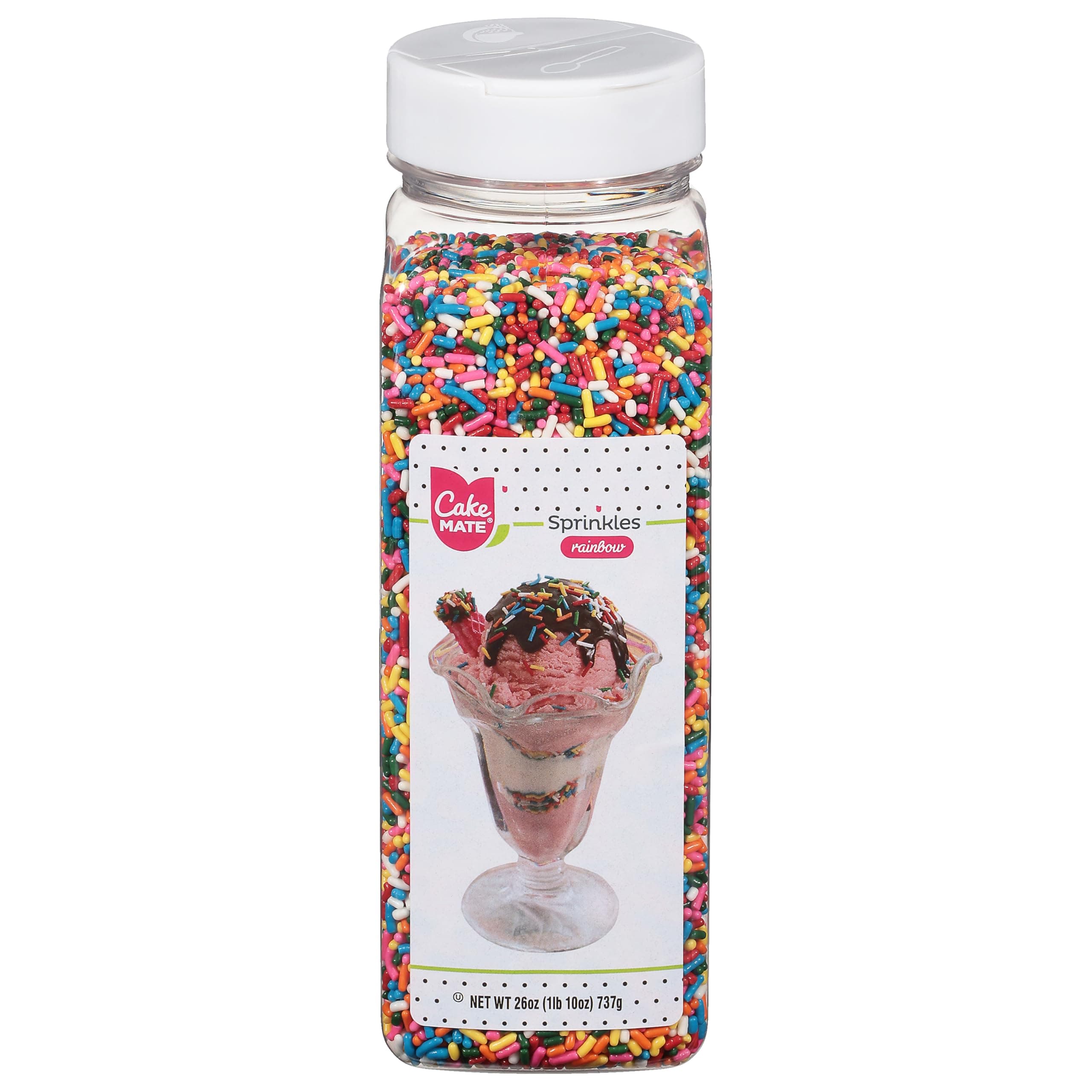 Cake Mate Sprinkles Rainbow 26 Oz by Cake Mate