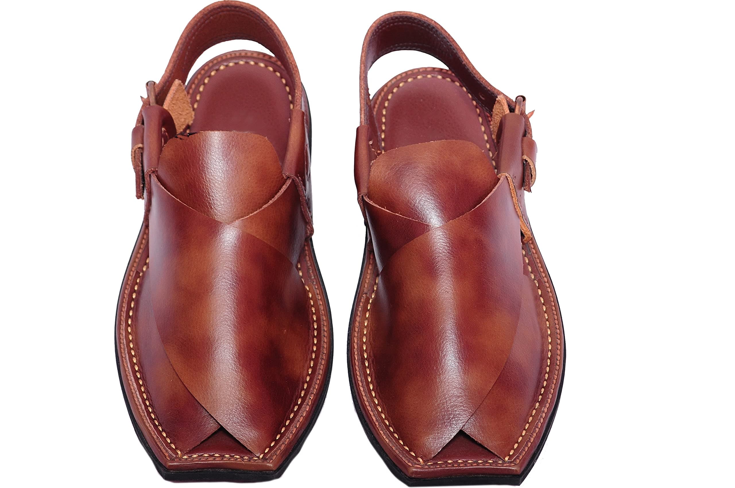 Peshawari Sandal for Men - (Tan Two Tone)