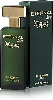 Eternal Love X-Louis for Men - Long Lasting Eau de Parfum Spray 100ml - Premium Fresh Fragrance with Amber & Cedarwood - Sophisticated Scent