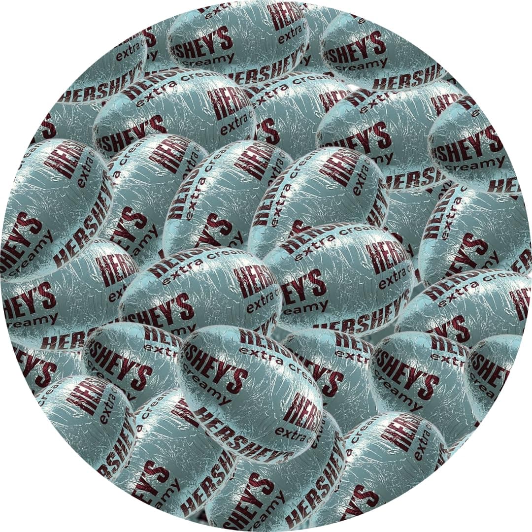 Hersheyes Easter Extra Creamy Eggs Chocolate Candy - 1lb Individually wrapped creamy chocolate Eggs Candy - Bulk easter chocolate candy for Snacking, Pinata, Parties Gifting & More!