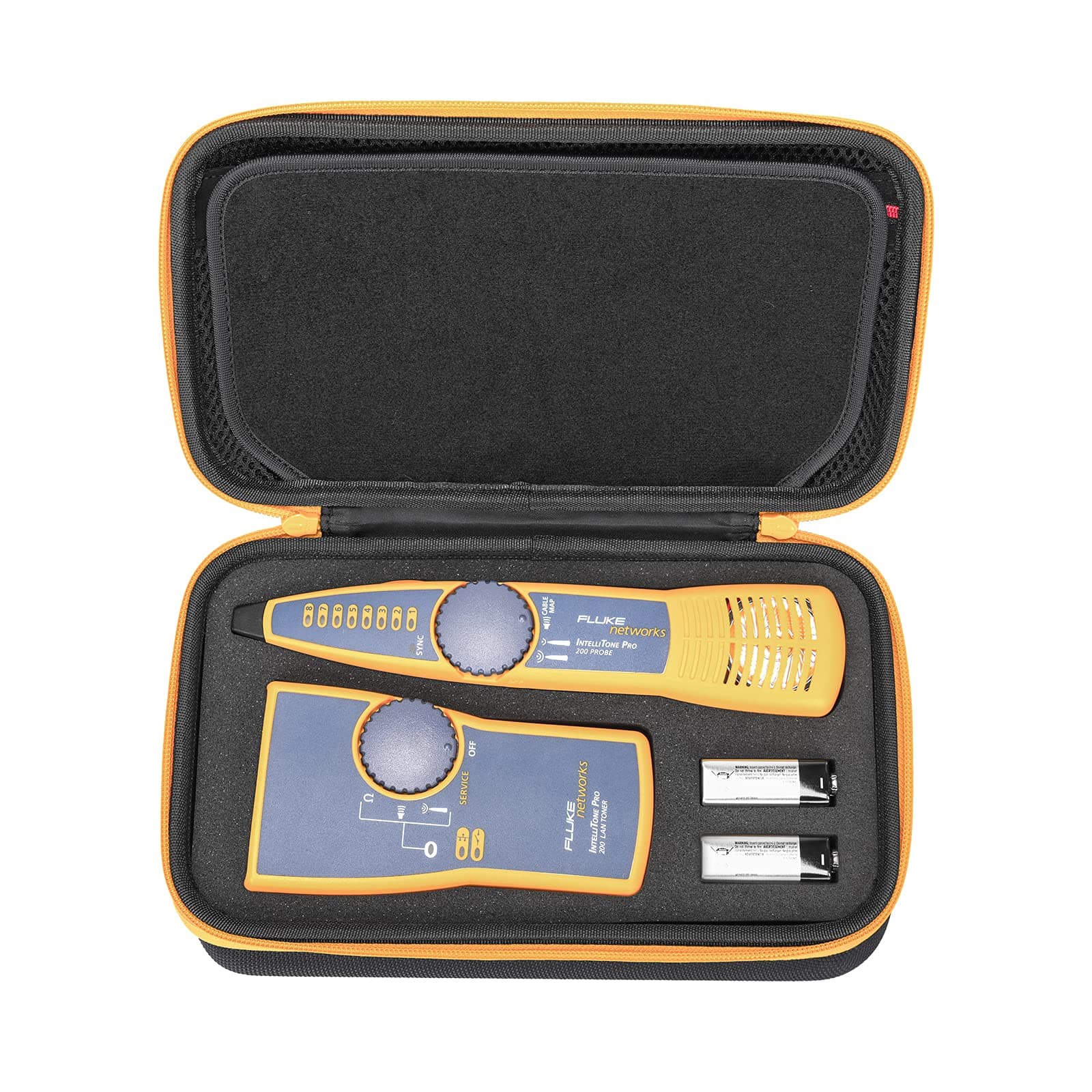 RLSOCO Hard Case for Fluke Networks Intellitone Pro 200 LAN Toner and Probe Kit - MT-8200-60-KIT | Shockproof, Dustproof, With Wrist | Compact Design with YKK Zipper & Scratch Protection