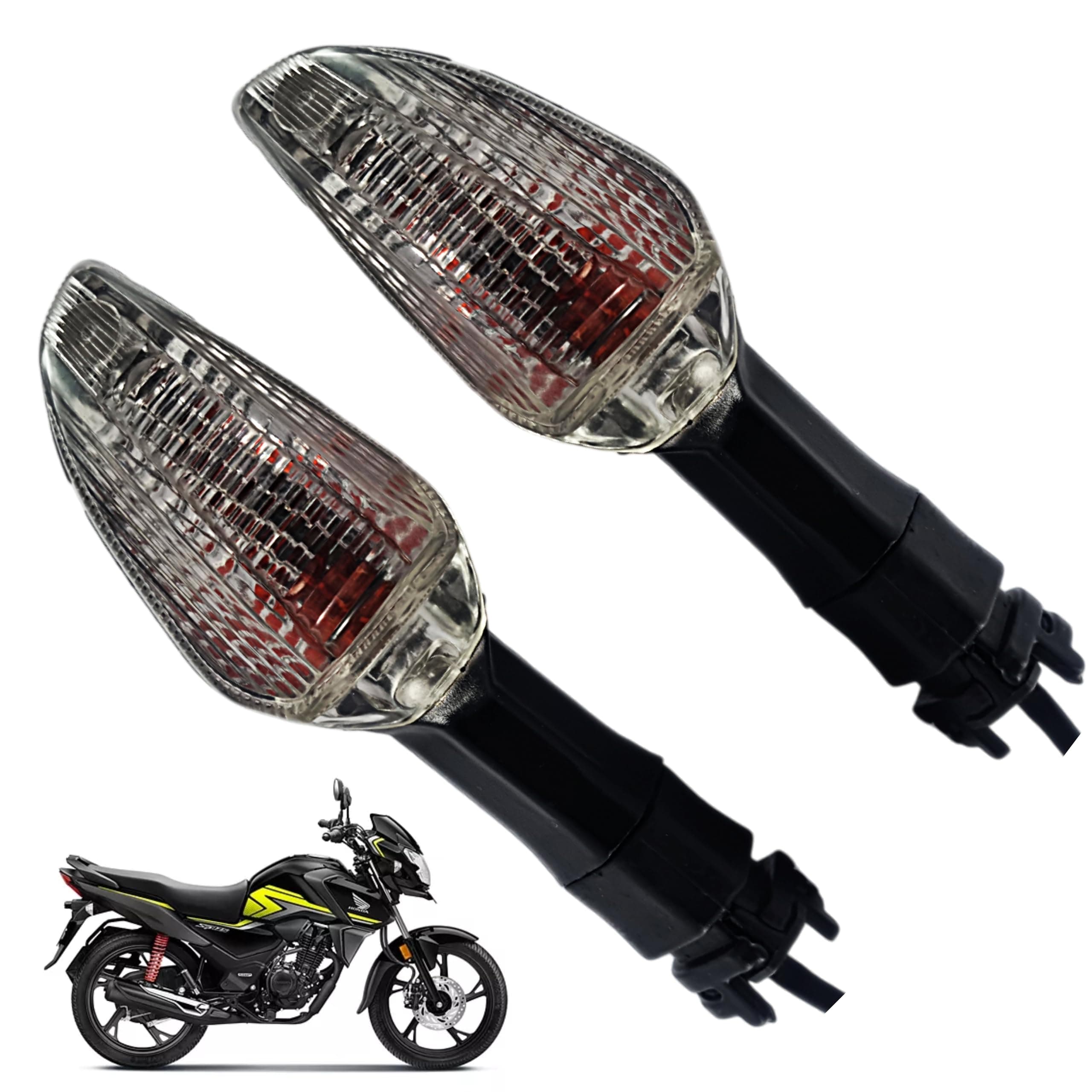 Indicator Assembly for Honda SP 125 BS6 Model 1 Pair(2Pcs) (Front/Rear)