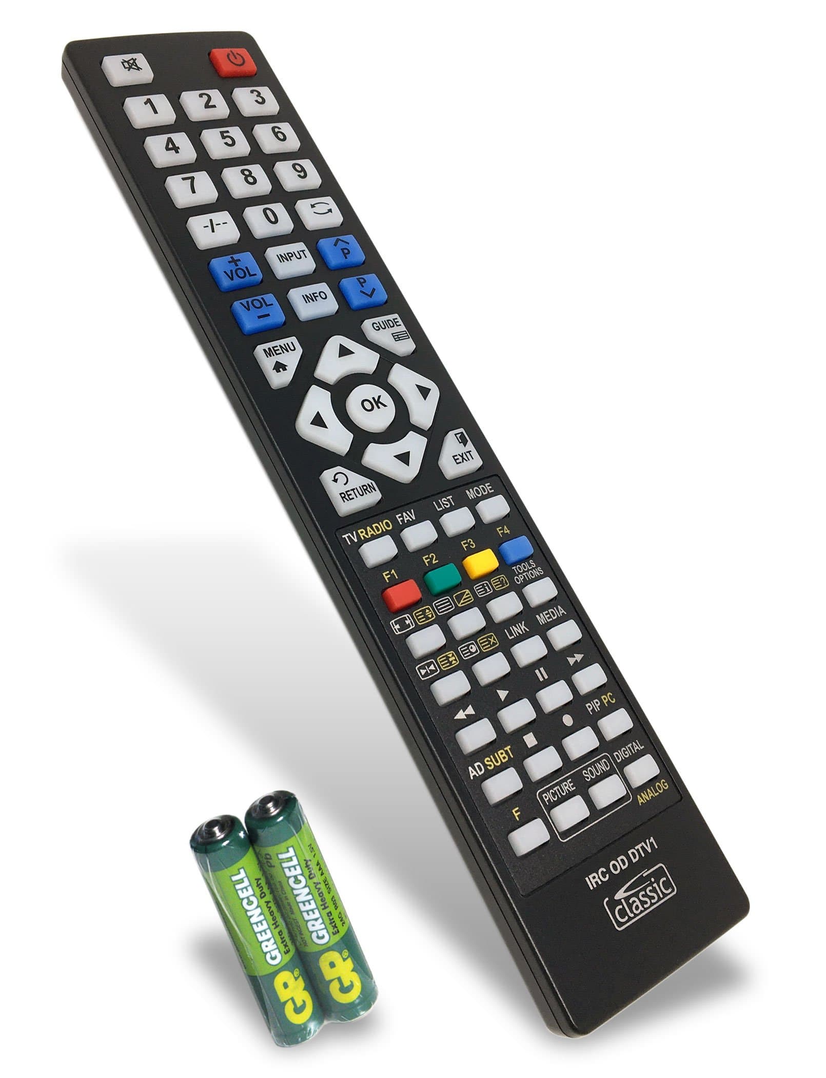 Classic Replacement Remote Control for Hisense H39A5600UK (batteries included)