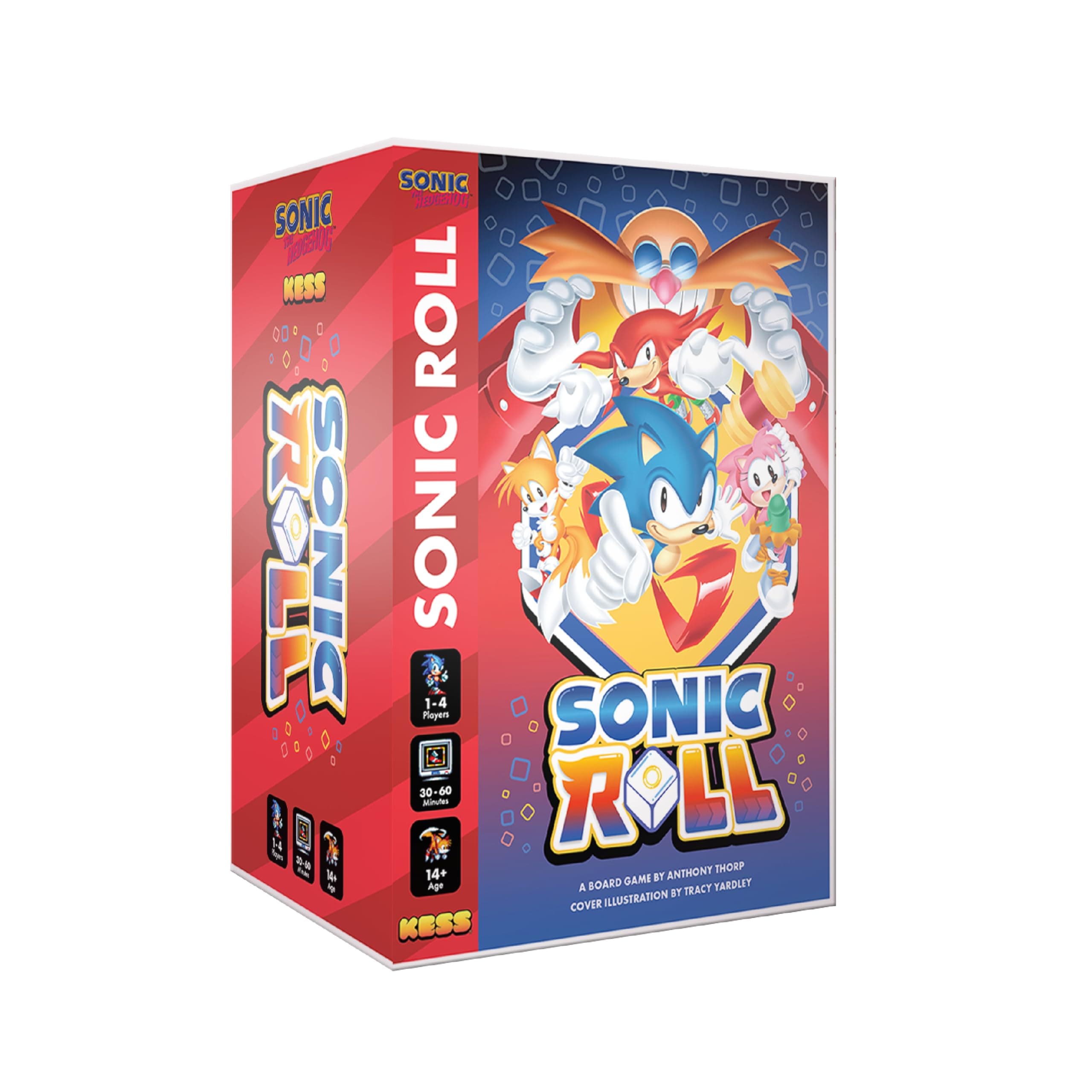 Sonic Roll Board Game: Roll Through 4 Classic Zones, 1-4 Players Thrilling Tabletop Adventure Game for Ages 14+