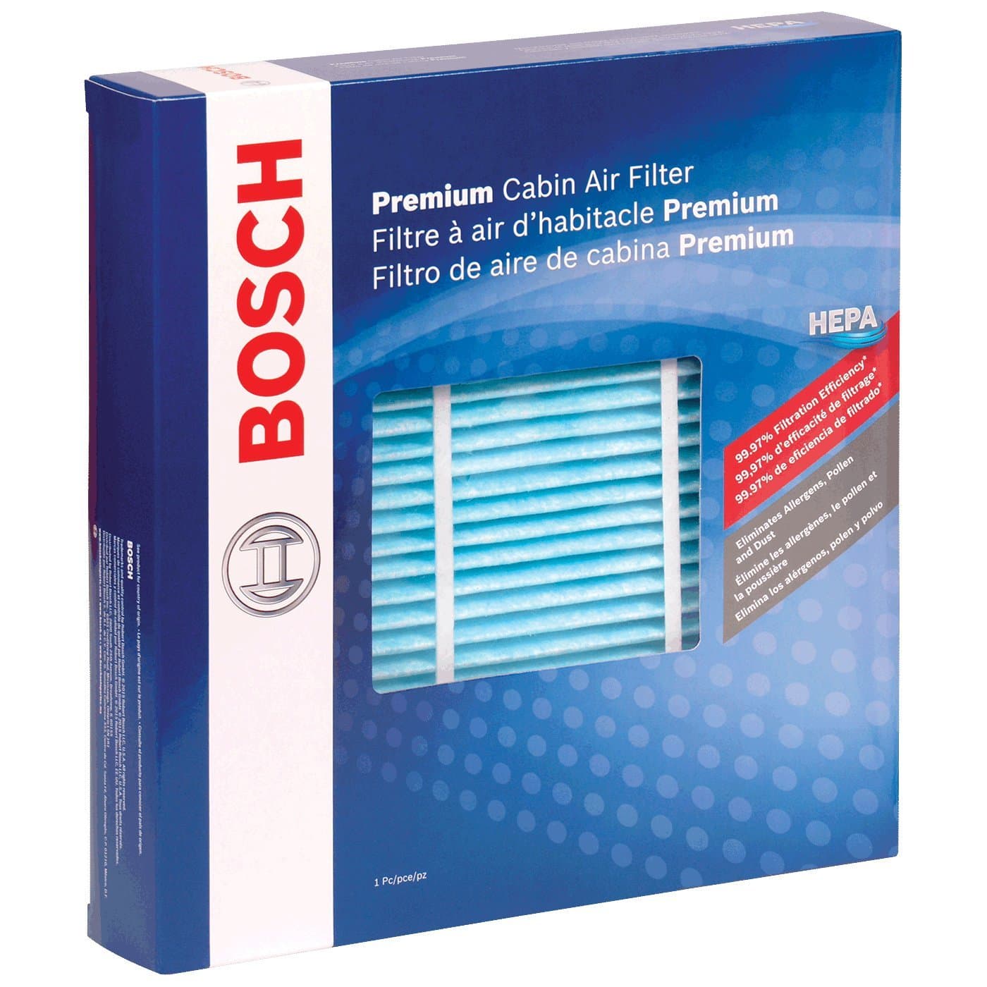 Bosch6027C HEPA Cabin Air Filter - Compatible with Select Chrysler Pacifica, Town & Country, Voyager, Dodge Caravan, Grand Caravan