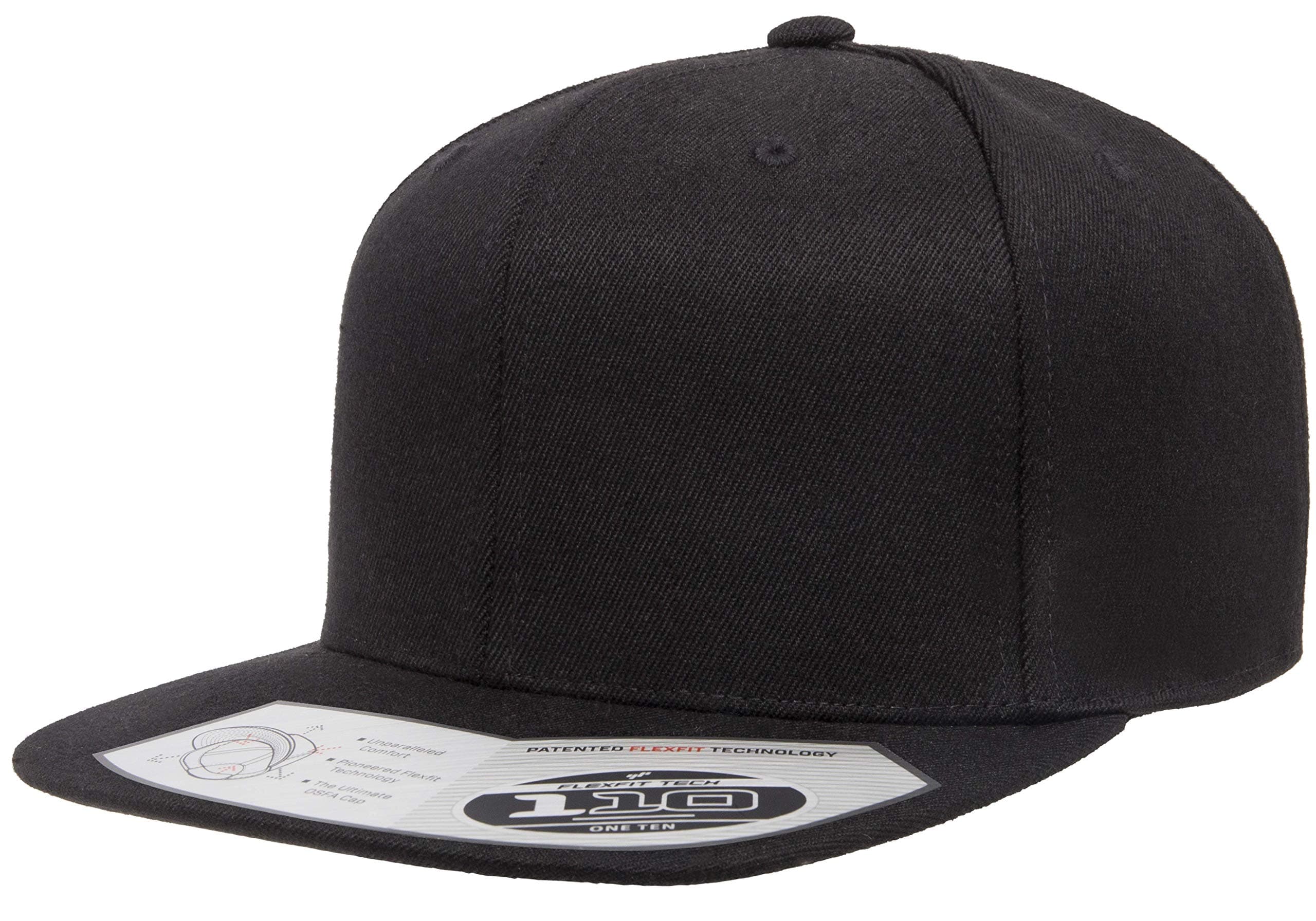 Men's 110 Classic Snapback Baseball Cap, Black, One Size