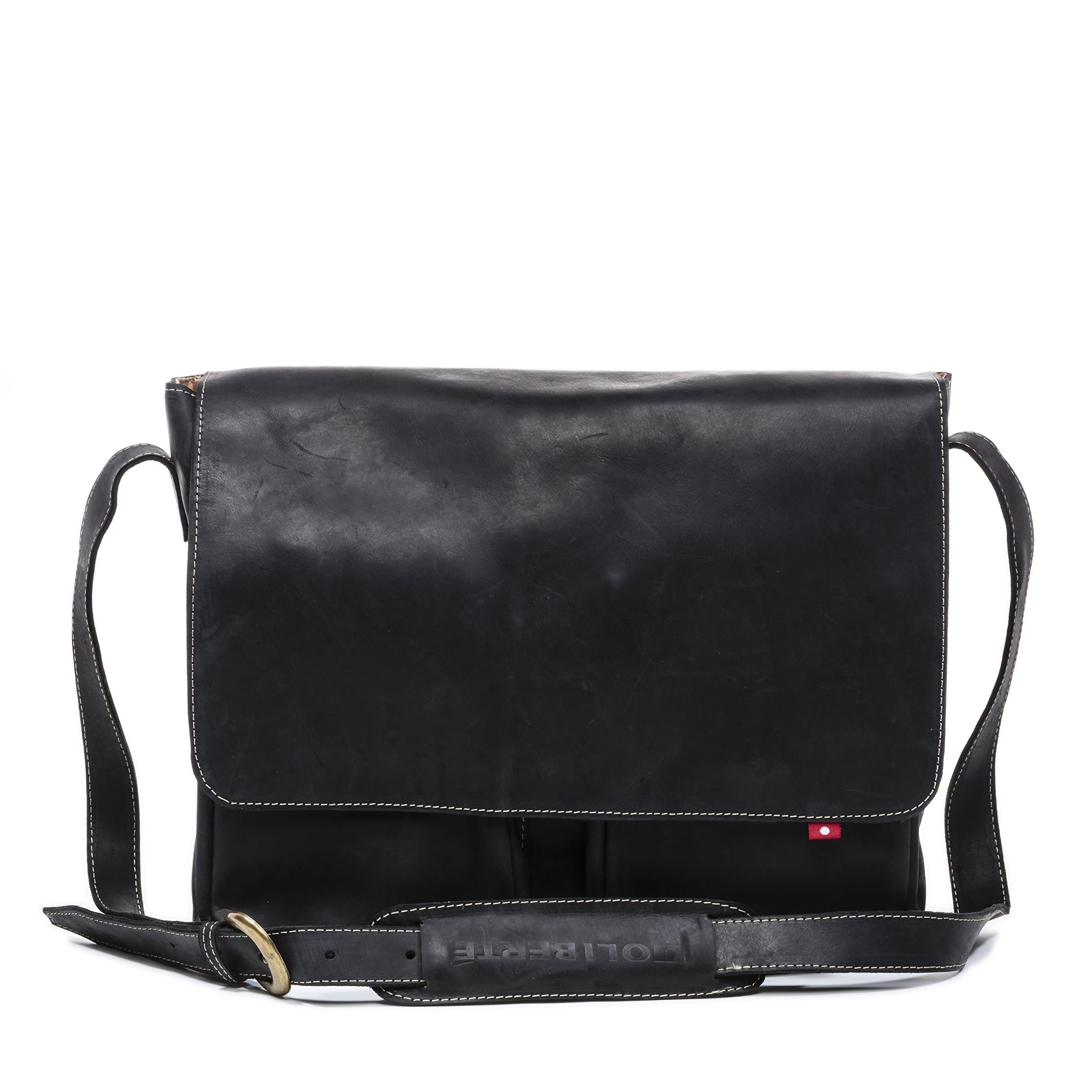 Oliberte Men's LAPO Bag, Black Grey