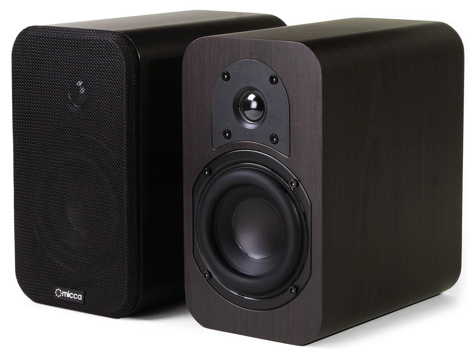 RB42 Reference Bookshelf Speaker with 4-Inch Woofer and Silk Tweeter (Dark Walnut, Pair)