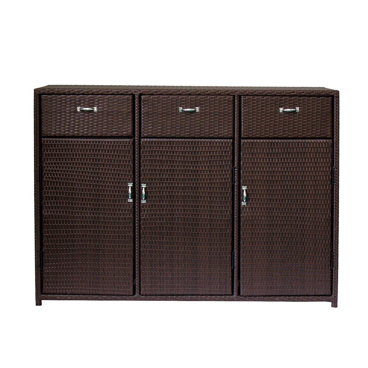 Azure Sky 3 Door Accent Cabinet