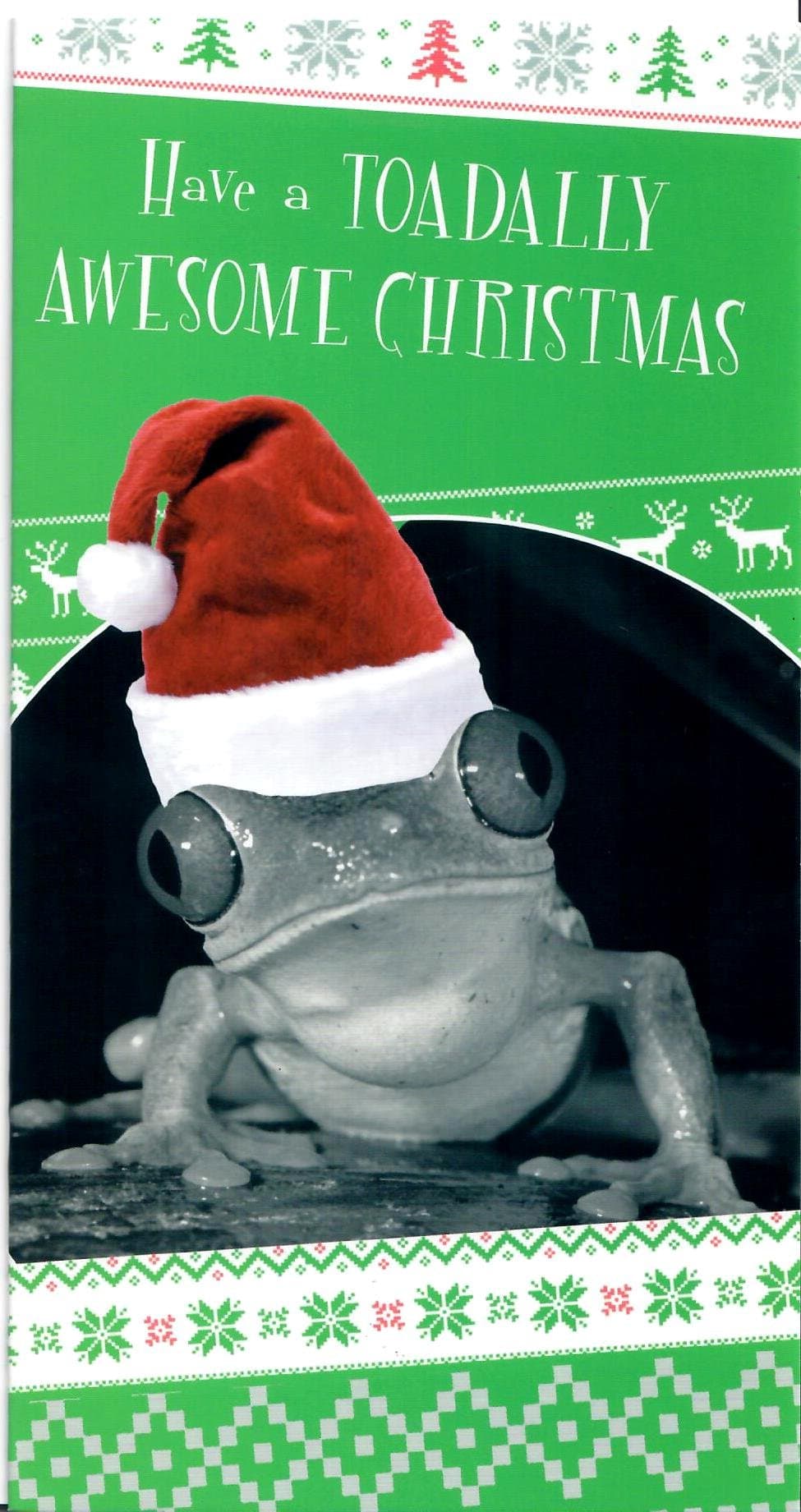 HAVE A TOADALLY AWESOME CHRISTMAS!. Fun Comedy Christmas Card From Quitting Hollywood