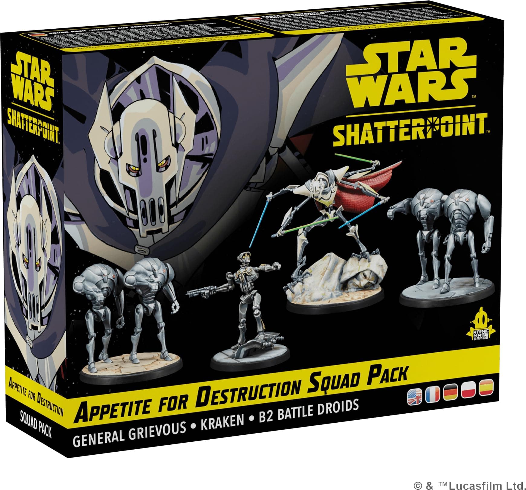 Star Wars Shatterpoint Appetite for Destruction SQUAD PACK - Tabletop Miniatures Game, Strategy Game for Kids and Adults, Ages 14+, 2 Players, 90 Minute Playtime, Made by Atomic Mass Games